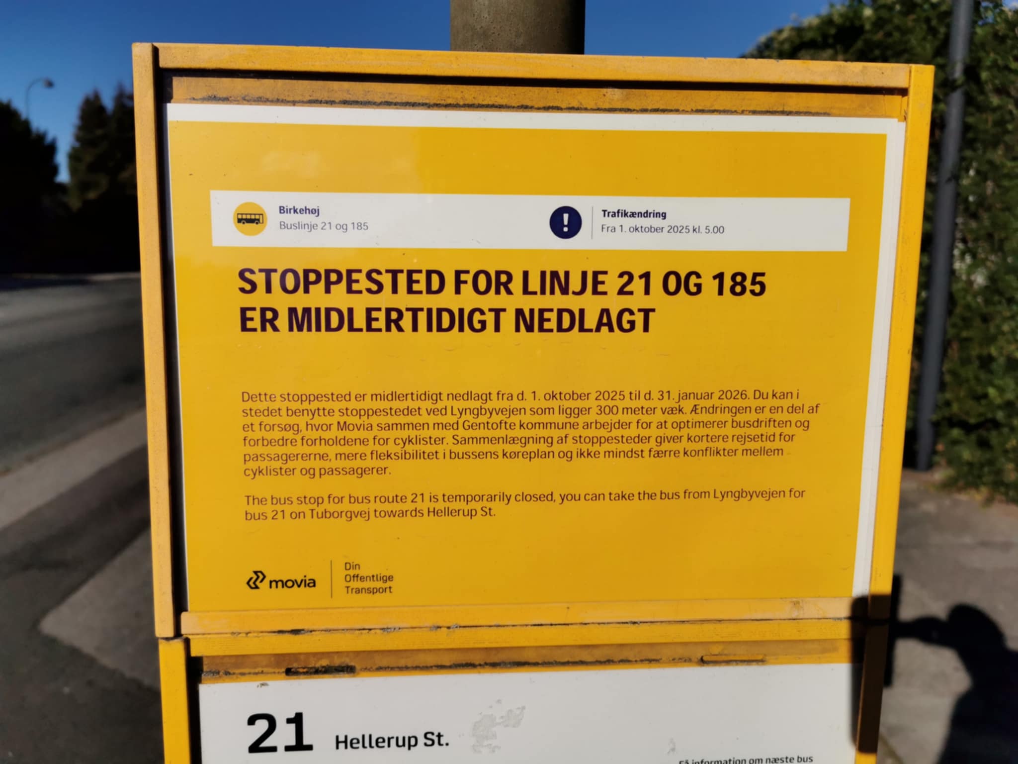 Nabo til stoppestedet forstår ikke begrundelsen for, at det er nedlagt.