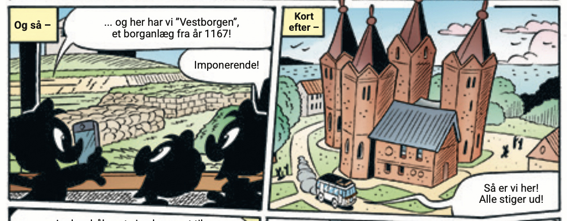 Både Vestborgen og Vor Frue Kirke optræder i Anders And bladet, som udkommer den 9. oktober.