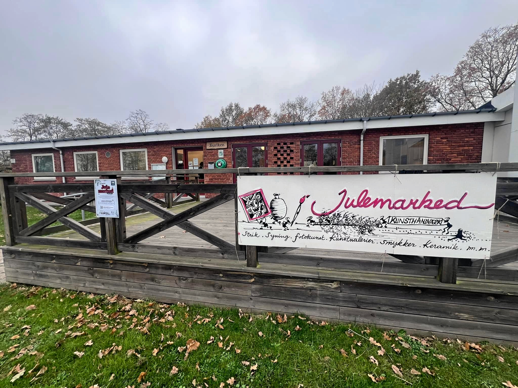 Julemarkedet holdes i beboerlokalet.