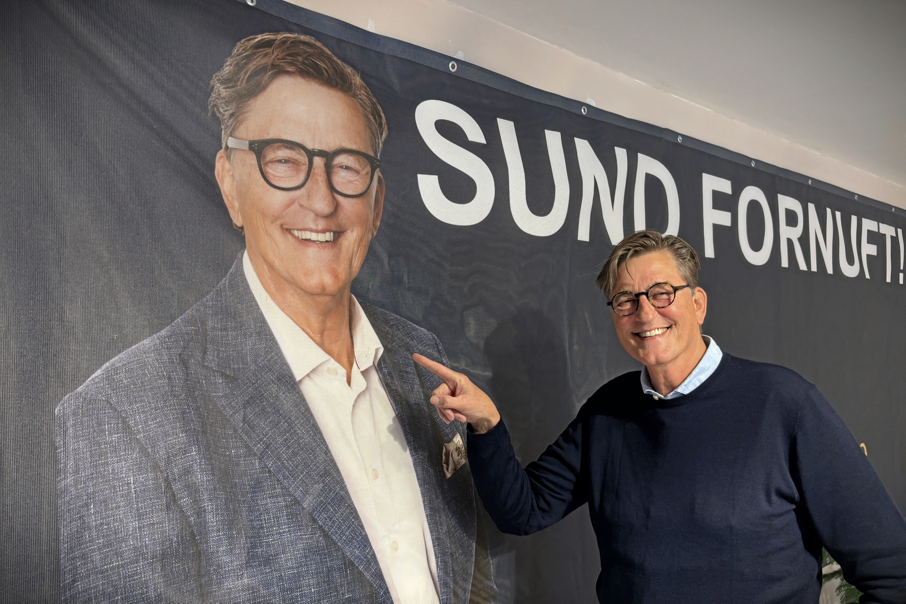 Liberal Alliances Jakob Helles har stor fidus til manden på banneret.