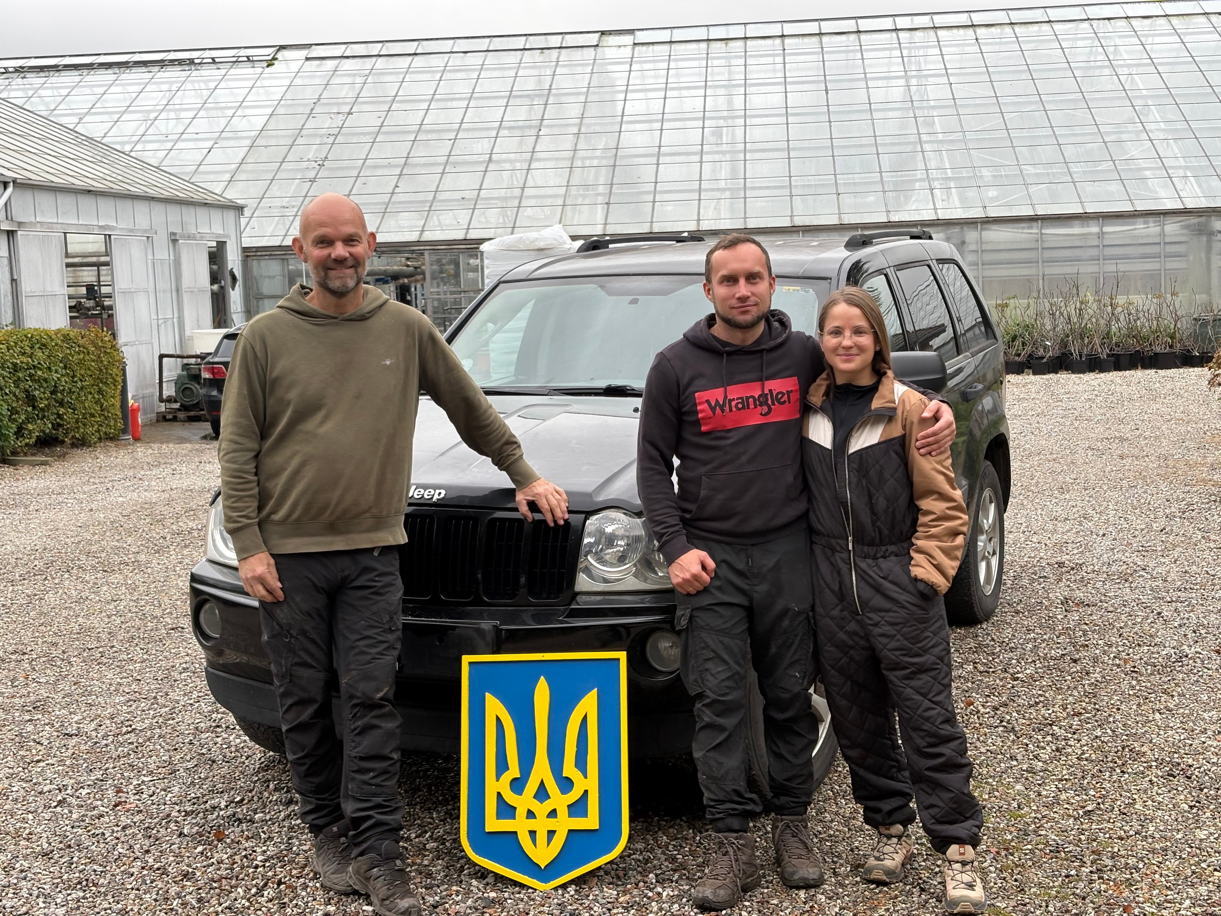 Lau Konge (til venstre) og ukrainske Julie Nazarenko er netop taget på en mission til Ukraine, som især sidstnævnte har set frem til.