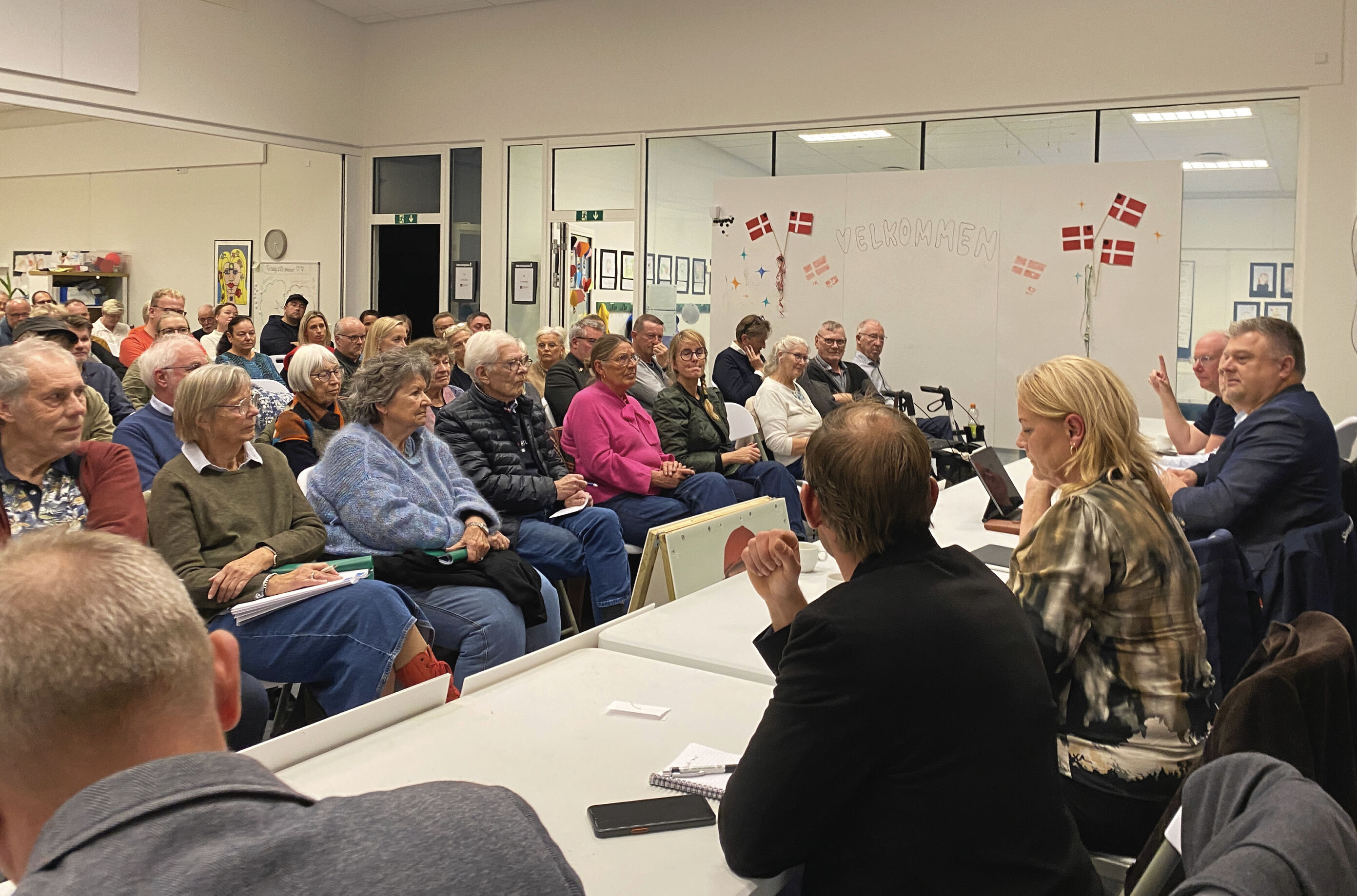 Sjællandske Nyheder afholdt vælgermøde i Vordingborg om udviklingen af Vordingborg bymidte.