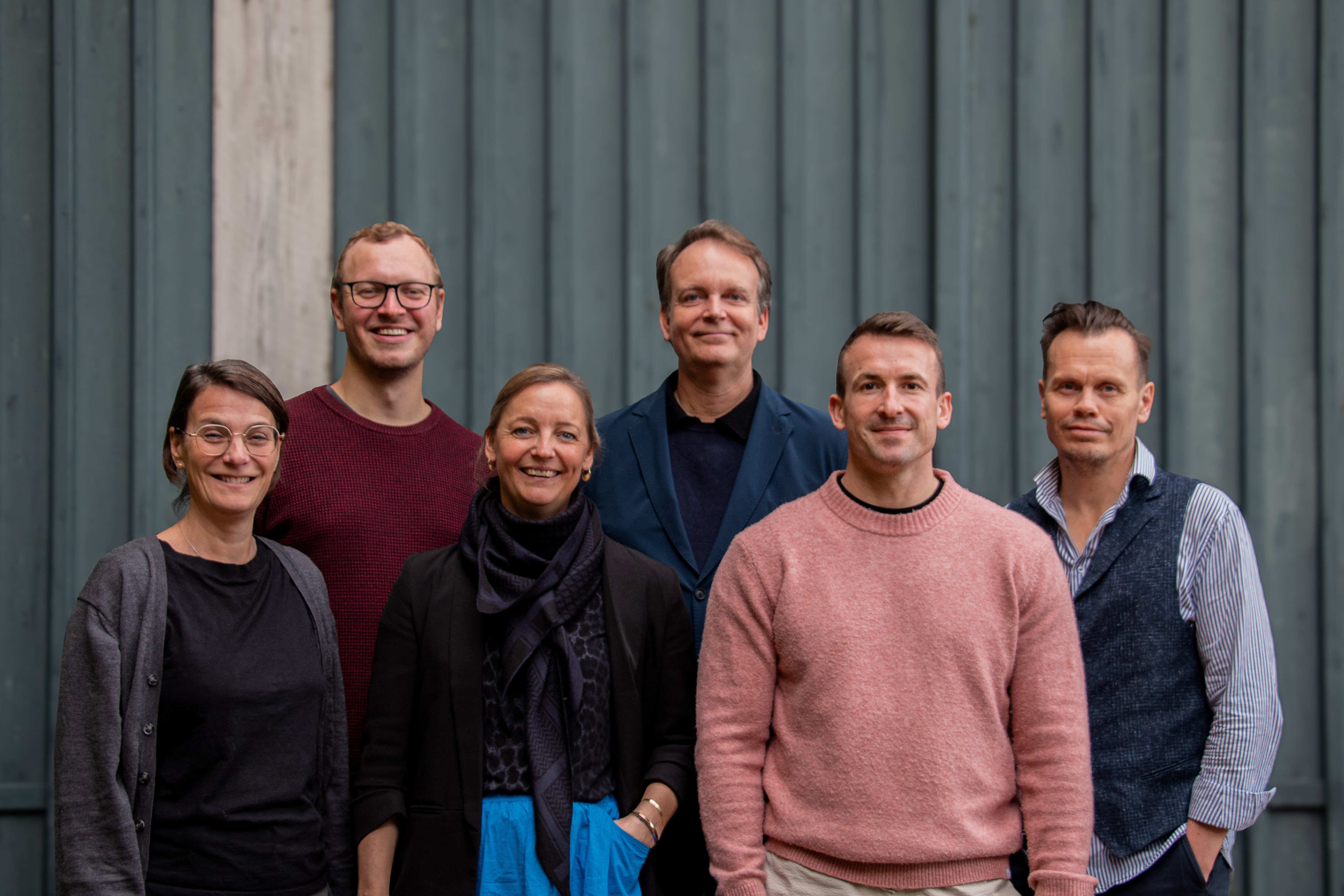 Den ny ledelse hos Dall & Lindhardtsen A/S består fremover af: (fra venstre) Kristine Bøjstrup, Jacob Lindorf Sørensen, Camilla Ulrikkeholm Klinkby, Christian Kloch, Mads Erting og Peter Johansson Jørgensen.