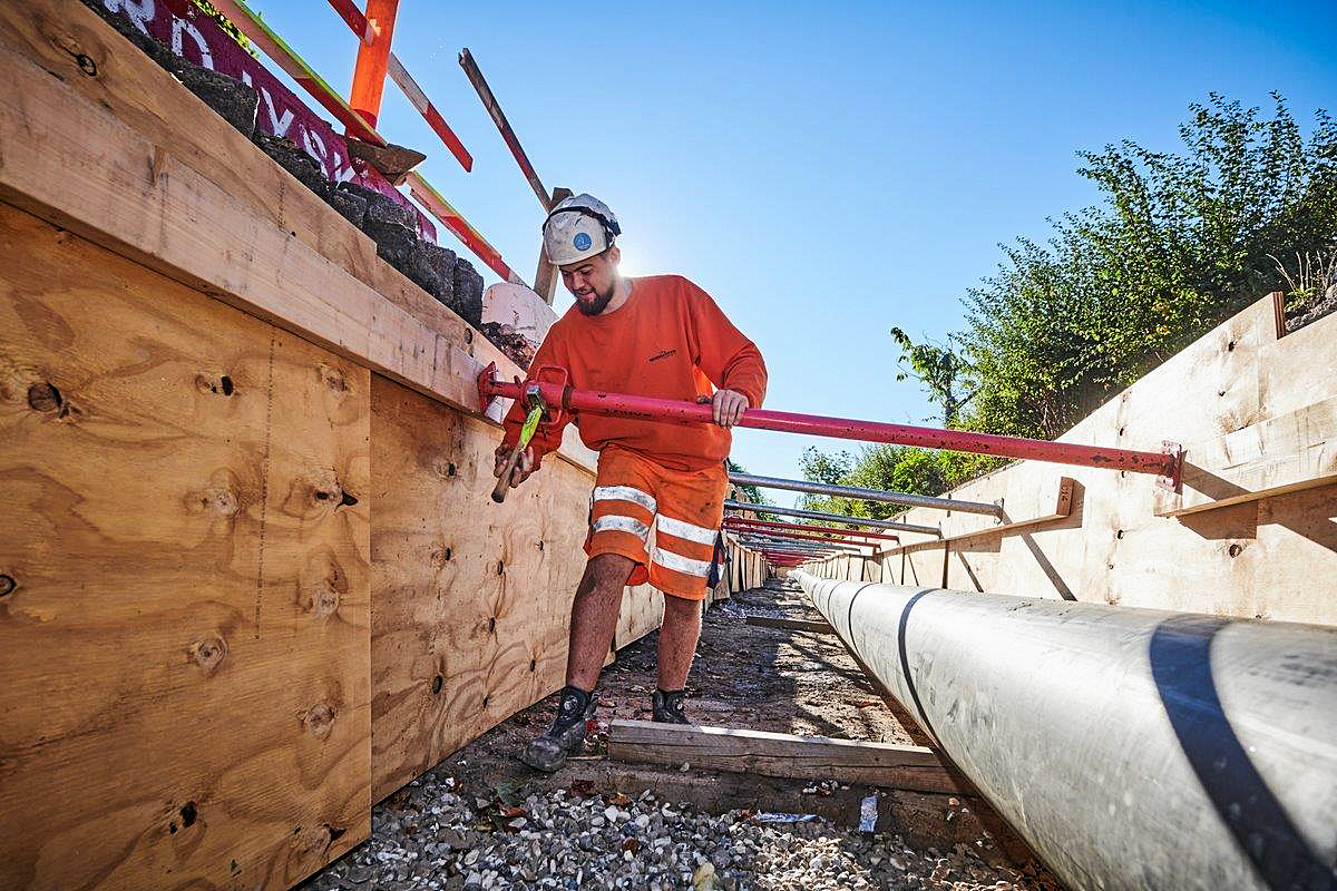Nordkysten har de seneste to år haft i omegnen af 80 medarbejdere beskæftiget på projekter for Egedal Fjernvarme. Nu venter næste udbygning i fire etaper hen over de kommende to år