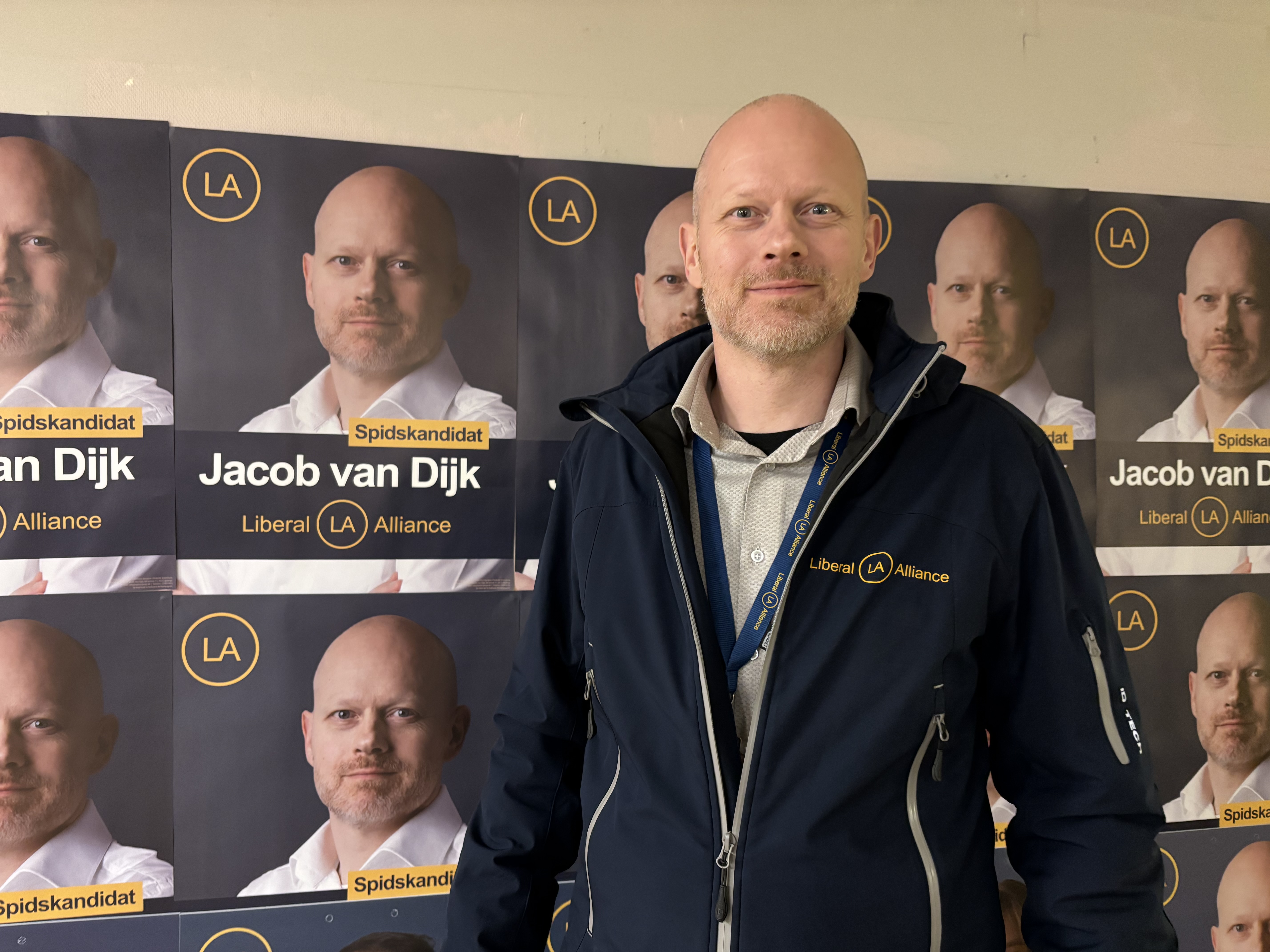 Jacob van Dijk er glad for at en intens valgkamp har båret frugt, så partiet kommer i kommunalbestyrelsen med to mandater.