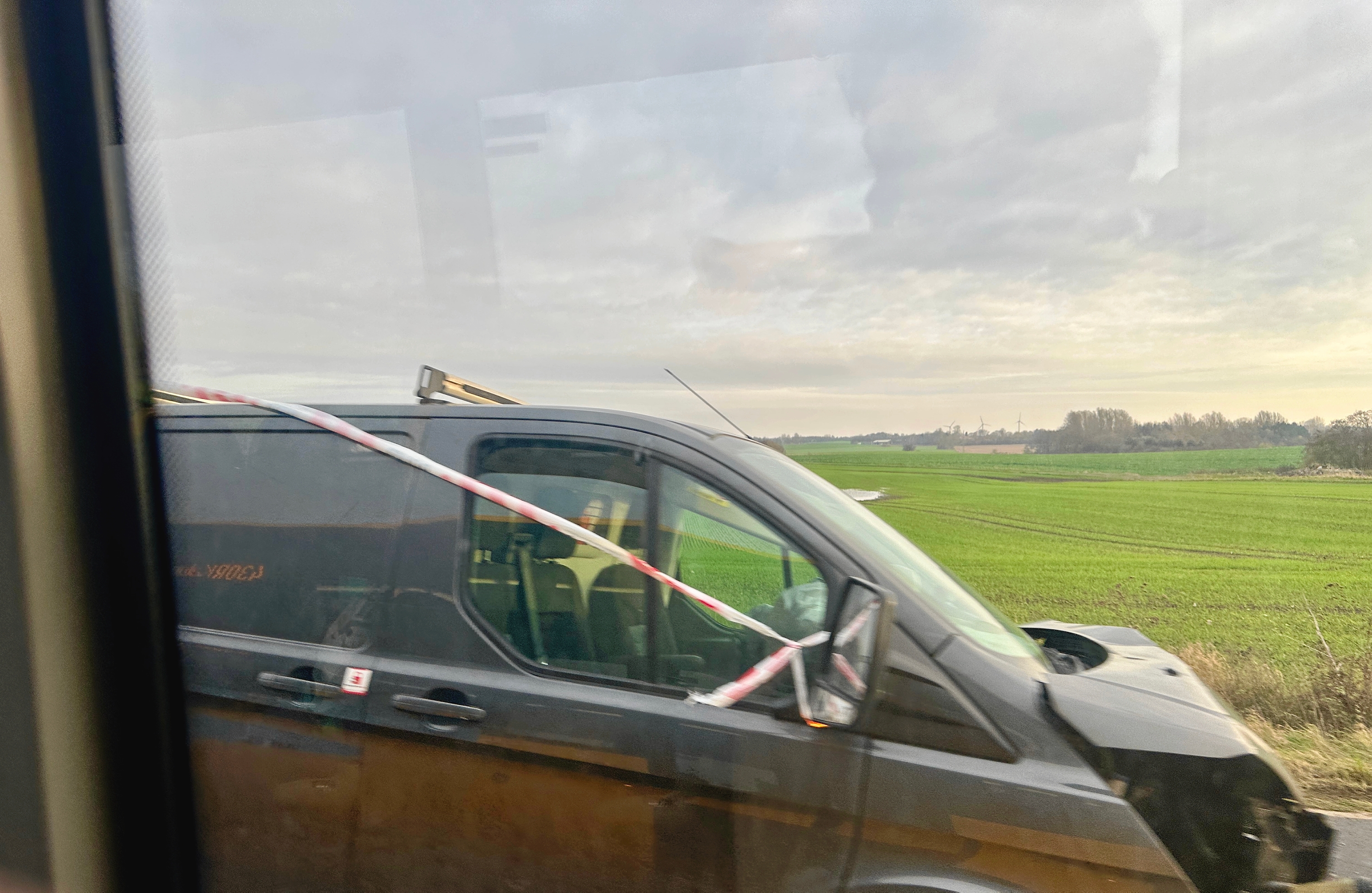 Dette var en af de involverede biler. - Lucas Ellegaard Dette var en af de involverede biler.