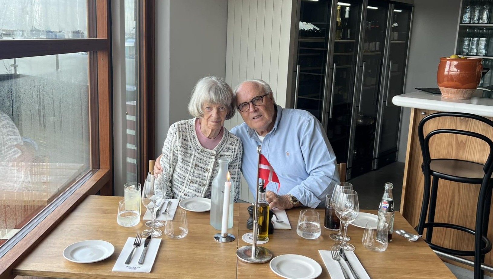 Flemming Østergaard og hans kone Inge, som han nåede at fejre diamantbryllup med.