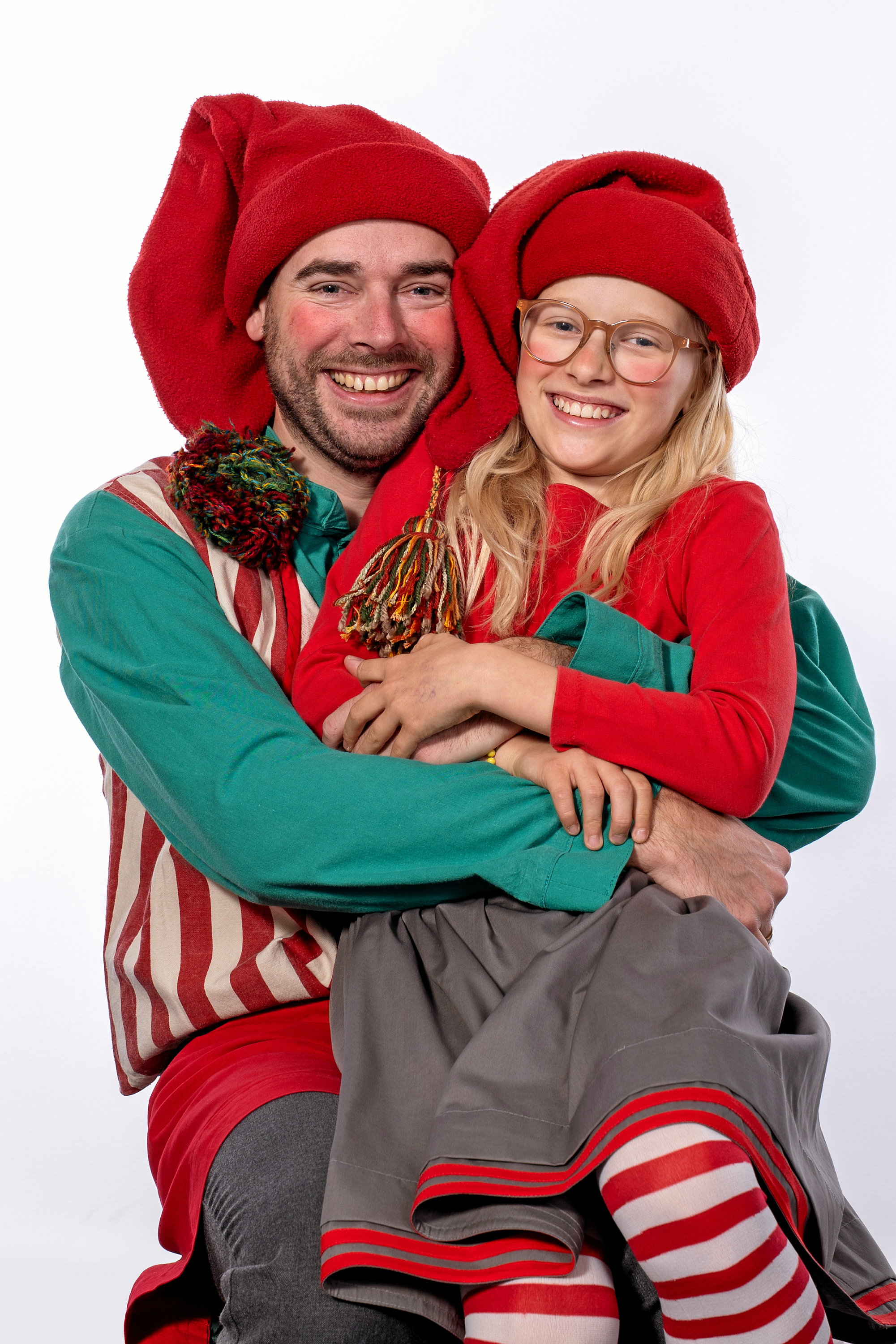Far Rasmus og datter Agnes fra Hørsholm elsker at spille teater og skal optræde sammen i Mastodonternes julemusical.