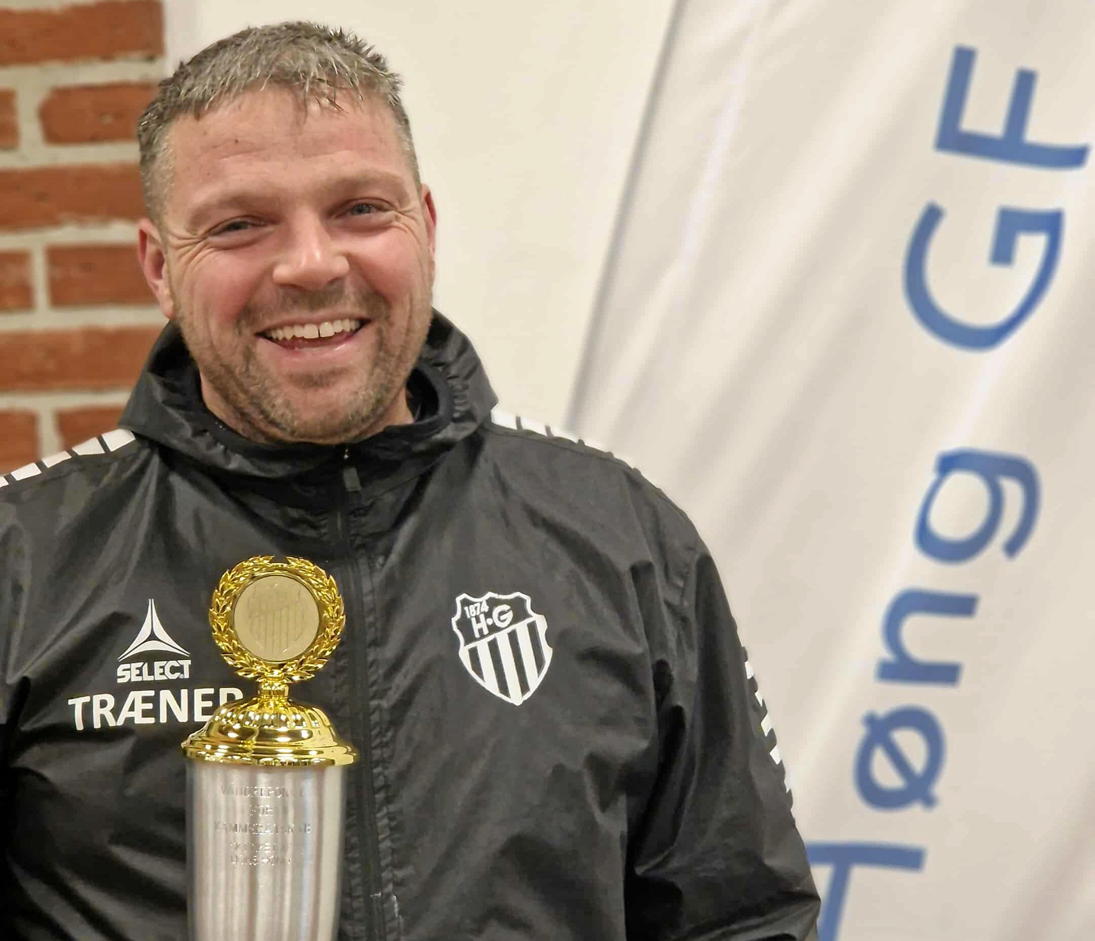 Steffen Hansen har modtaget HG's Kammeratskabspokal for sit store frivillige arbejde og helhjertede indsats.