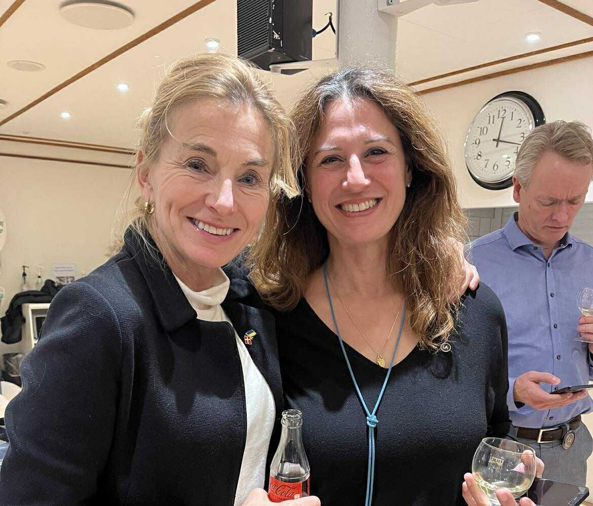 Katarina Ammitzbøll, der tidligere har siddet for de konservative, blev valgt ind for Venstre. Til højre ses Liberal Alliances spidskandidat Patrizia Venturelli Christensen, som indtil videre har sikret sig en plads.