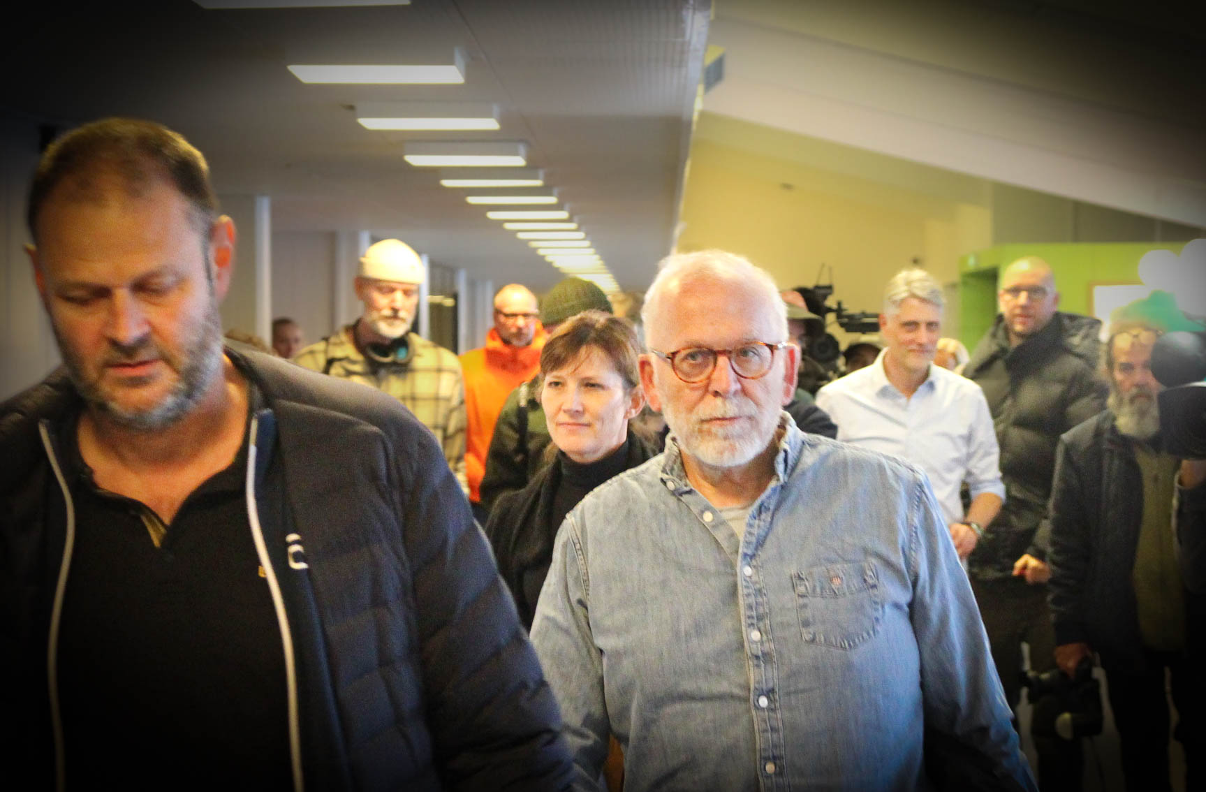 Knud Mogensen (i midten) skiftede fra Thomas Horn (th.) til Benedikte Kiær (tv.).