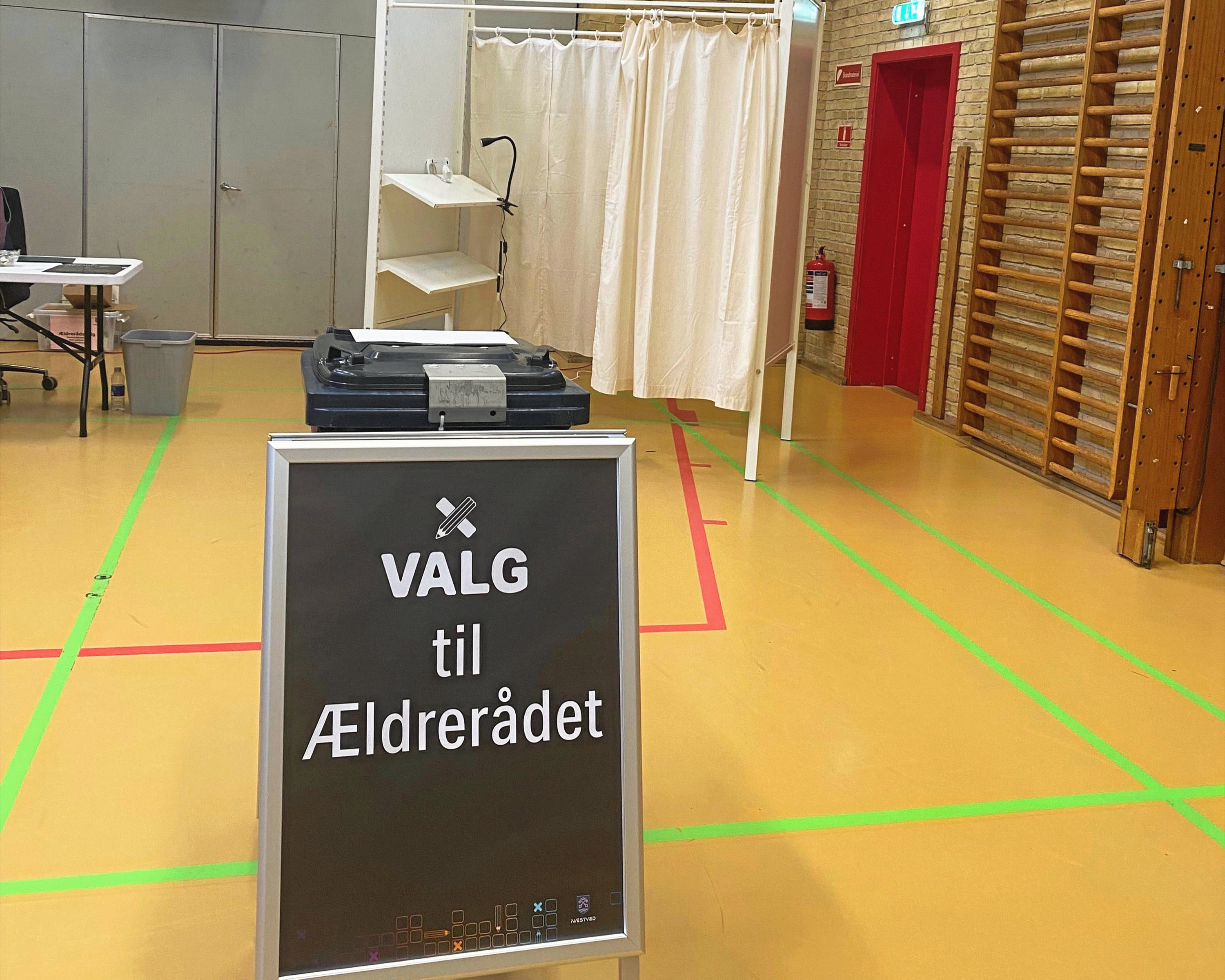 Ældrerådsvalget i Næstved Kommune endte med en lav stemmeprocent.