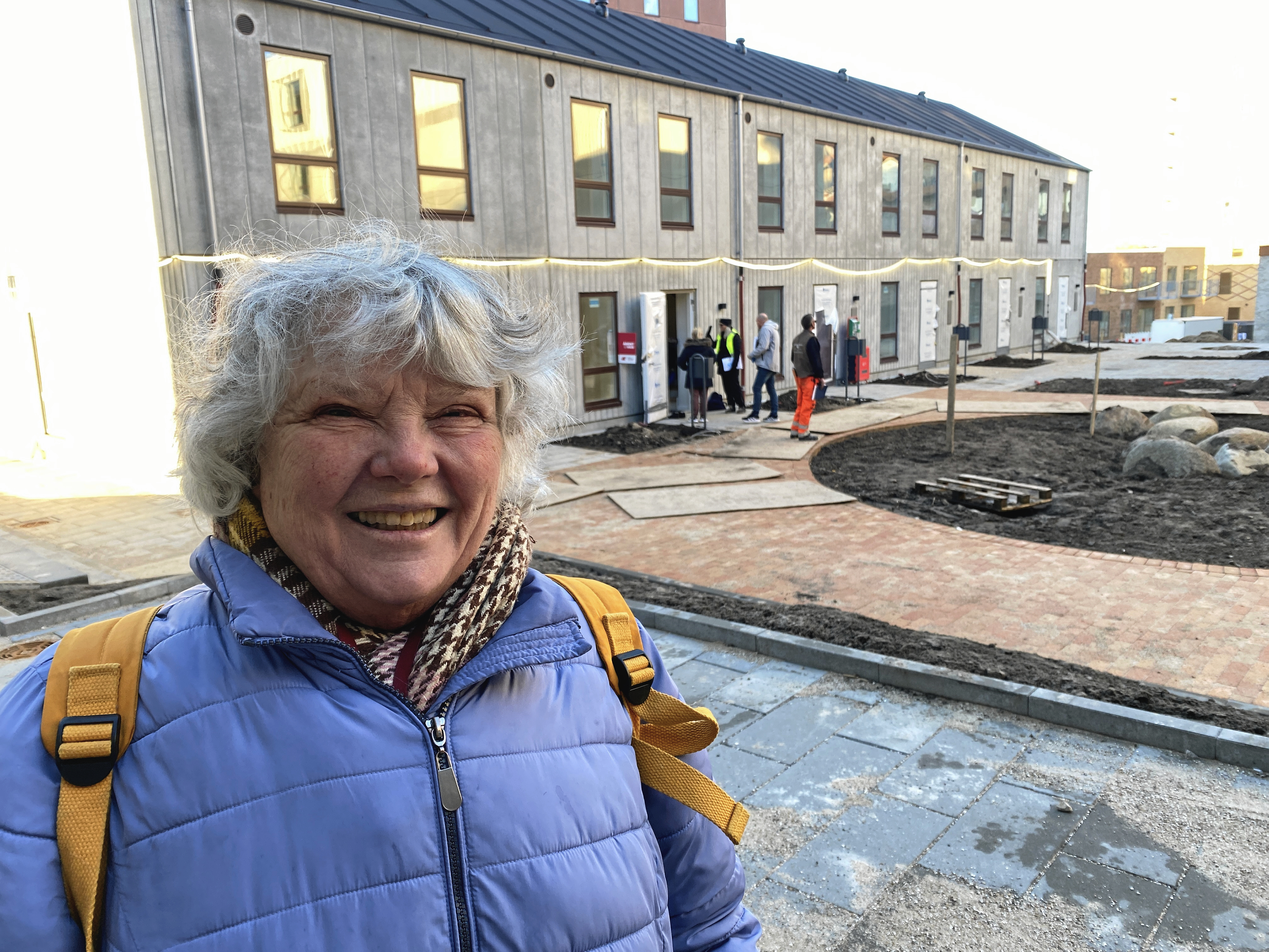 Majbritt Christensen håber, hun får en lejlighed i Vinge. Hun besøgte åbent hus i de almene boliger to dage i træk dage.