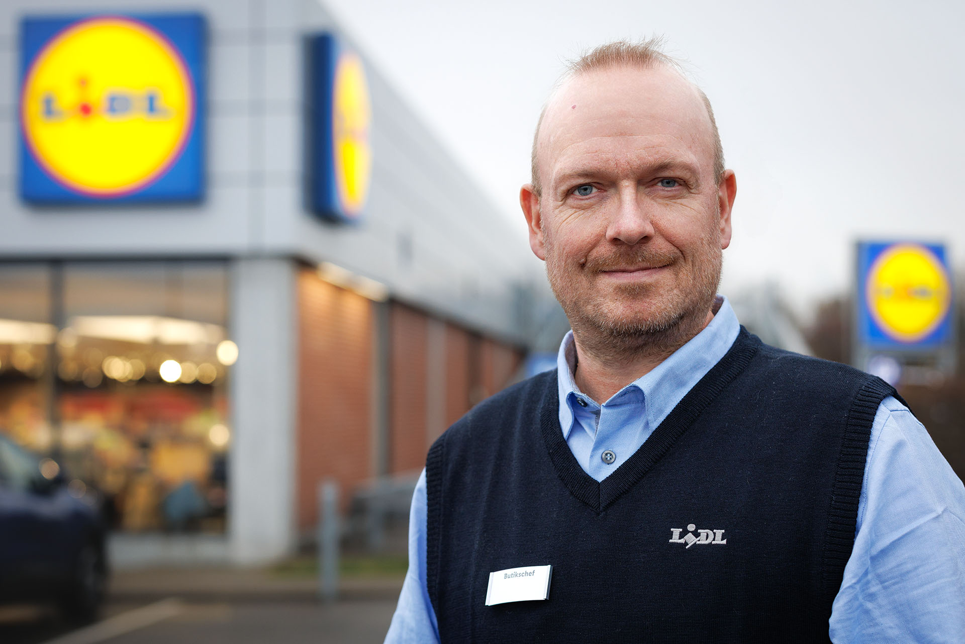 Benjamin Bohn er butikschef i den nye Lidl-butik, der åbner i Kokkedal den 4. december.