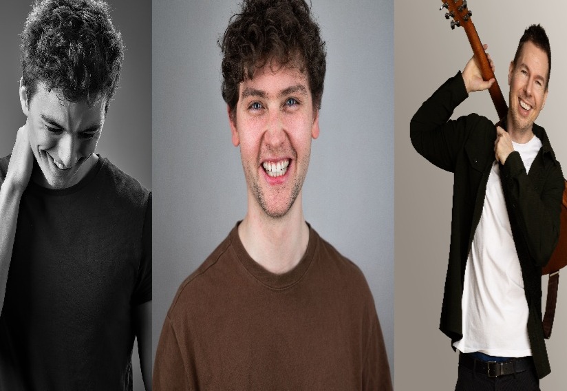 Til januar kan du opleve Simon Riemann (tv), Stefan Wibling og Dan Andersen (th) i helt ny comedykoncept i Slagelse.