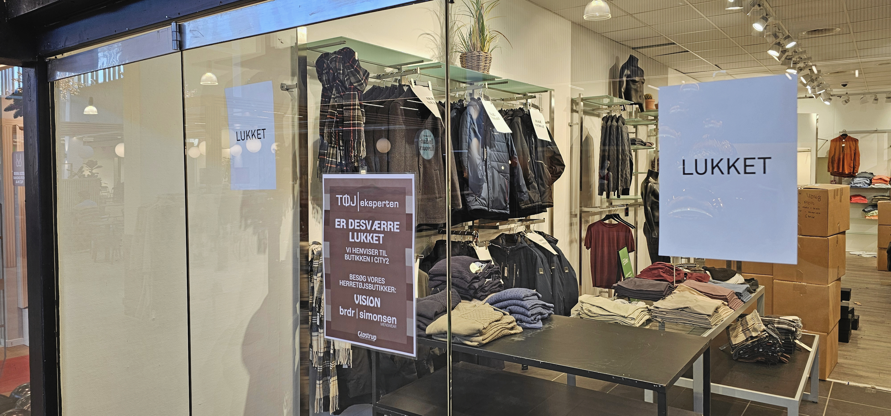 Tøjeksperten i Glostrup Shoppingcenter er nu lukket.