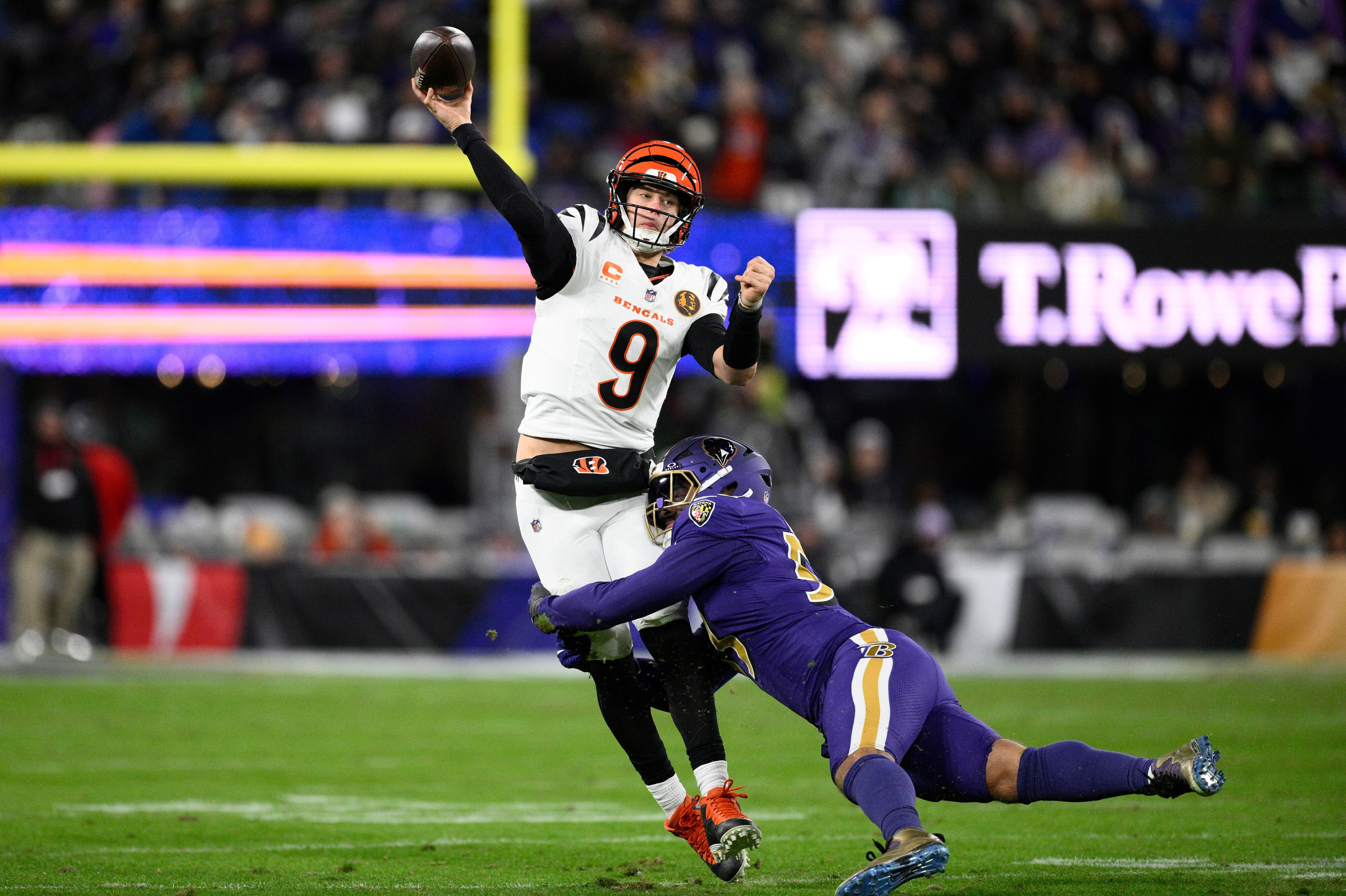 Joe Burrow spillede en solid kamp i sit comeback, men blev i høj grad også hjulpet af Cincinnati Bengals' forsvar.