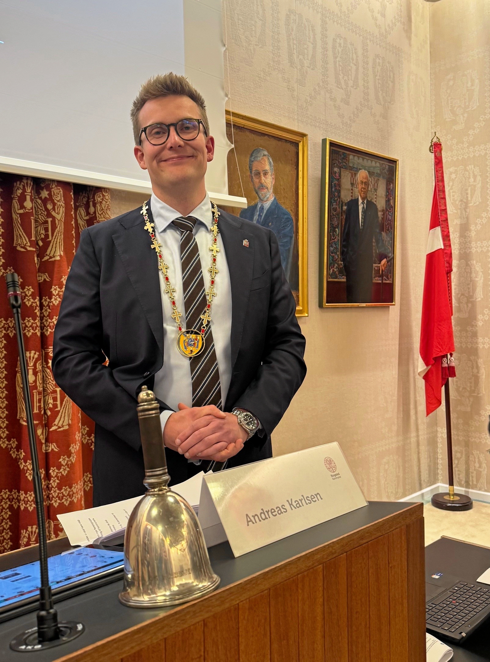 Andreas Karlsen er ny borgmester i Ringsted Kommune. - Ringsted Kommune Andreas Karlsen er ny borgmester i Ringsted Kommune.