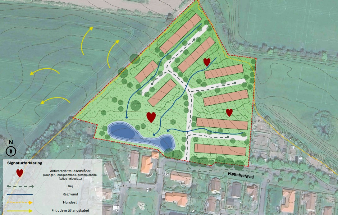 I alt 4000 kvadratmter boligareal indgår i udviklerens foreløbige planer.