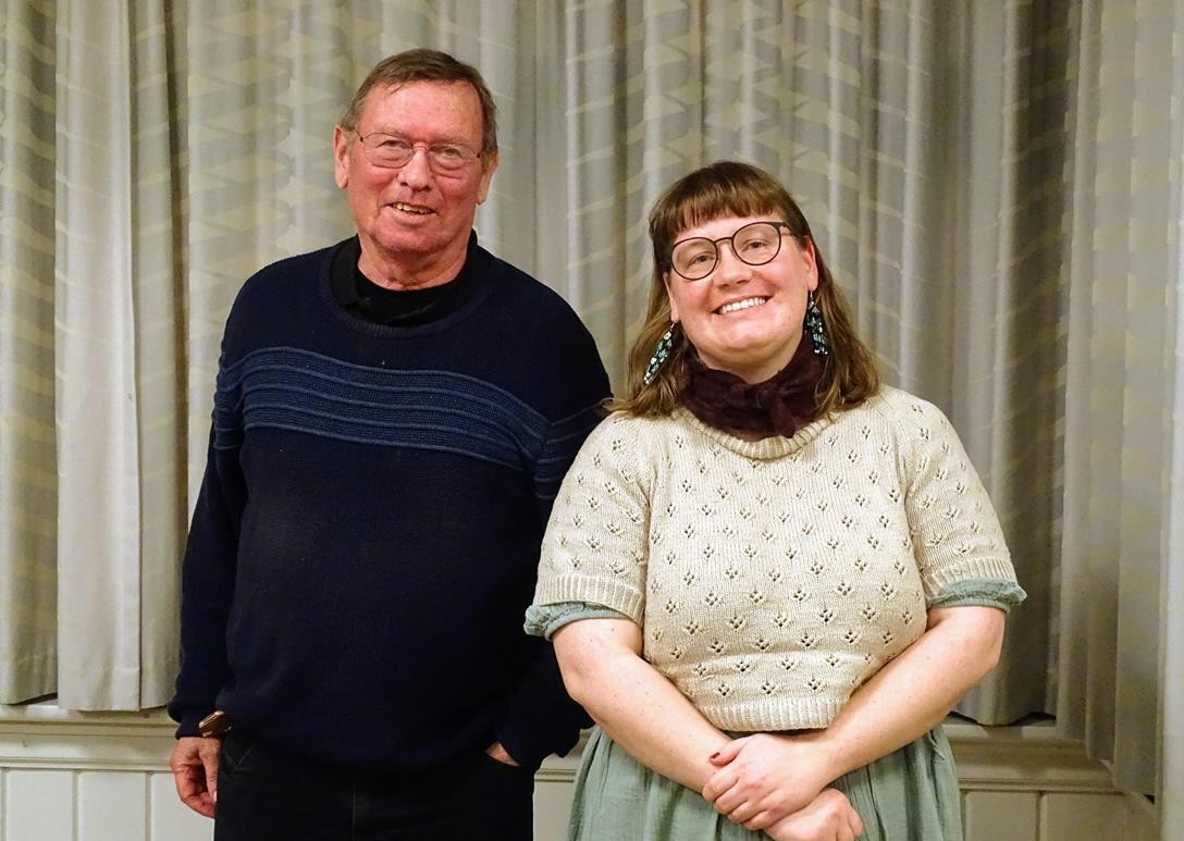 Henriette Bjørnshauge, der her ses sammen med formanden Niels Hilker, er nyvalgt medlem i DN Sorøs bestyrelse.