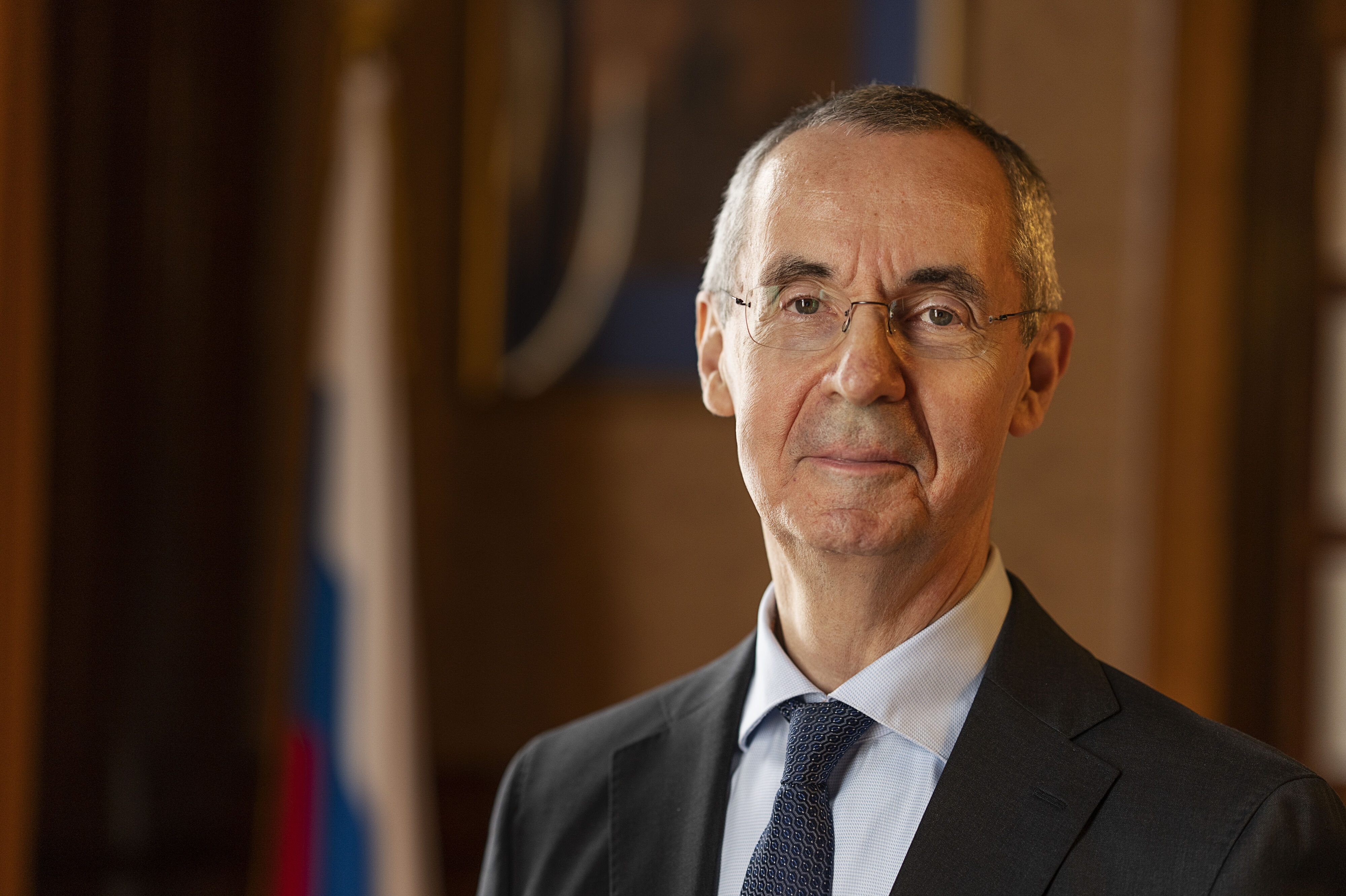 Ruslands ambassadør Vladimir Barbin udtalte sig kritisk, da PET i juni 2024 anholdt en dansk-russisk kvinde og sigtede hende for overtrædelse af den milde spionage-paragraf. (Arkivfoto)