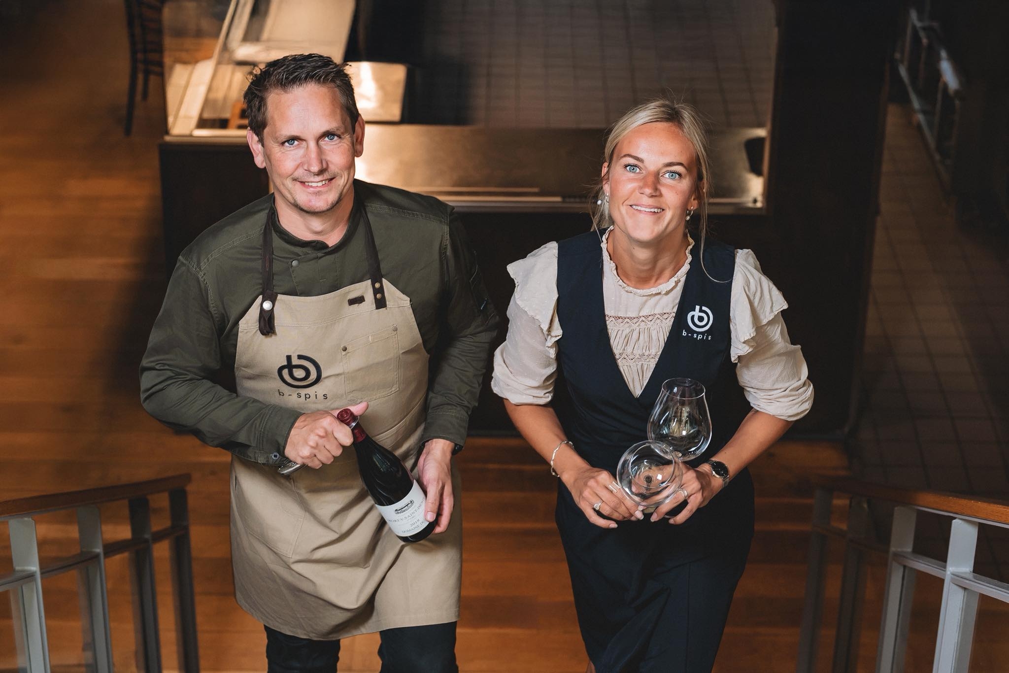 Indehaverne af B-spis Brian Østerbro Jensen og Mia Gutfeld.