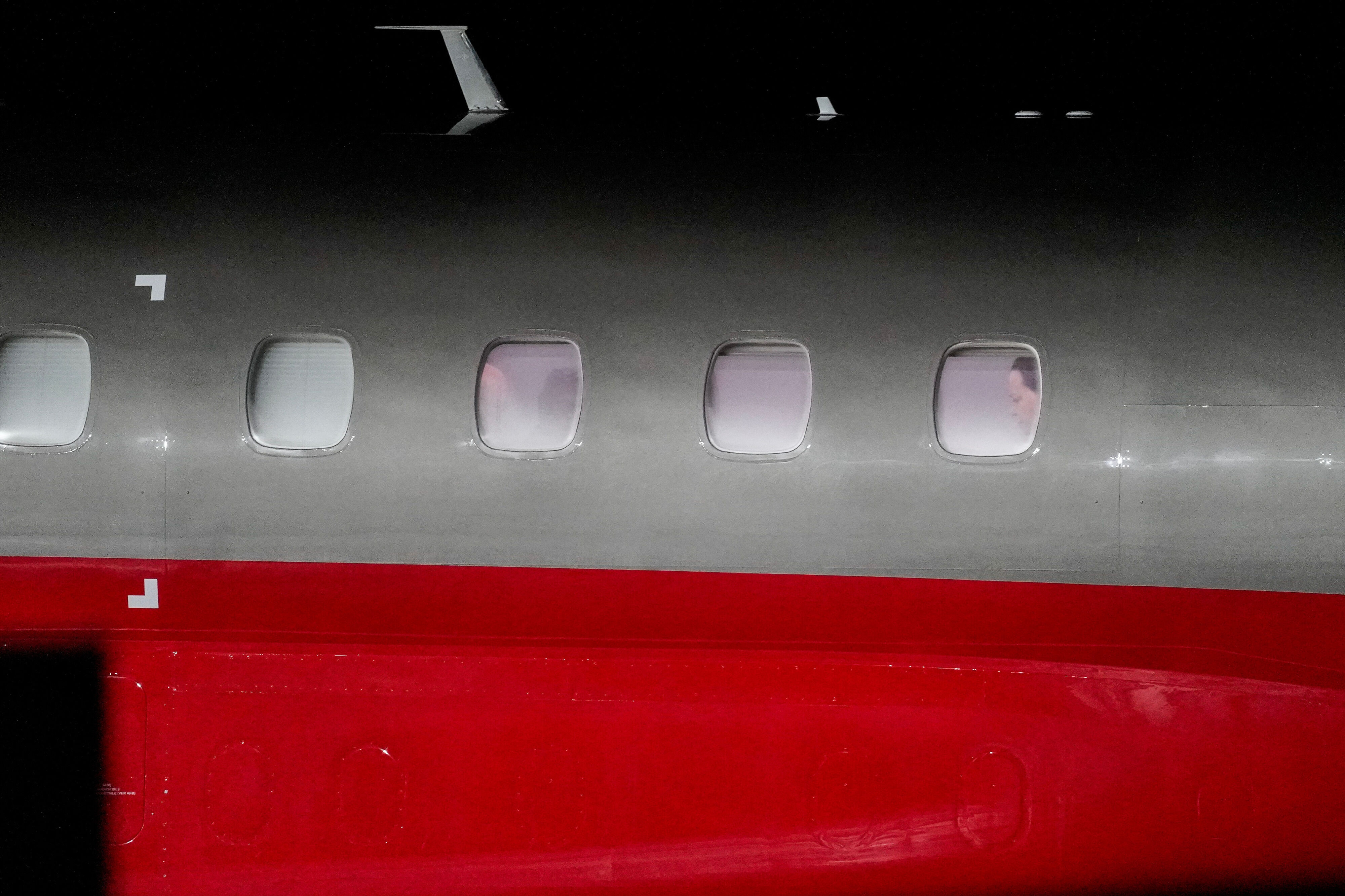 Nobelprismodtageren María Corina Machado ankommer her med privatfly til lufthavnen i Norges hovedstad, Oslo.