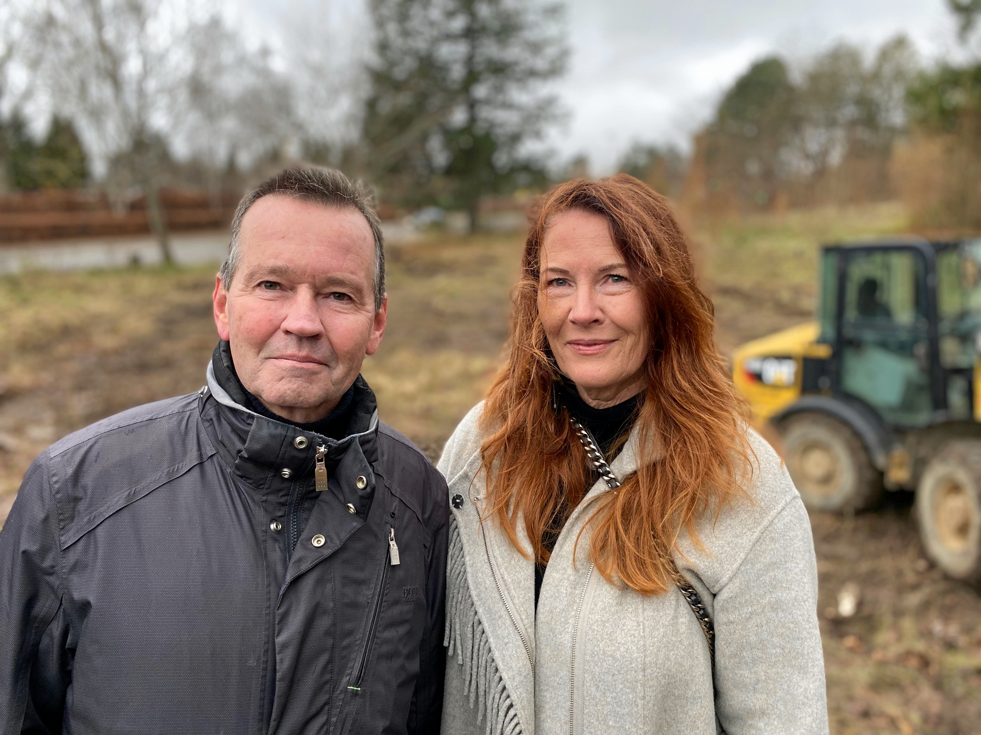 Jesper og Anette Krarup er fætter og kusine og har via hvert deres selskab købt grunden sammen for at bygge på den.
