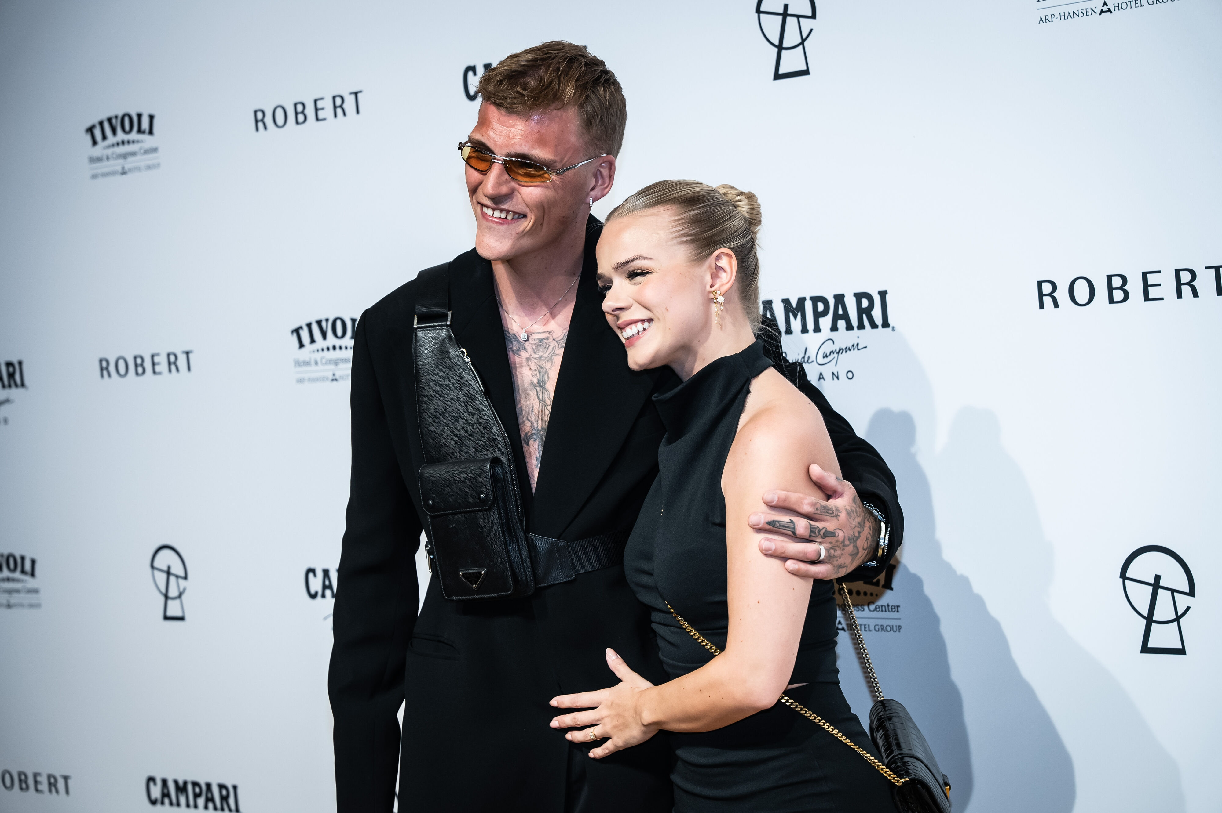 Sebastian Bull og Asta Björk var sammen på den røde løber til Robert Prisen den 1. februar 2025. Parret mødte hinanden under "Vild med dans" i efteråret 2023 og blev efterfølgende vilde med hinanden. (Arkivfoto).