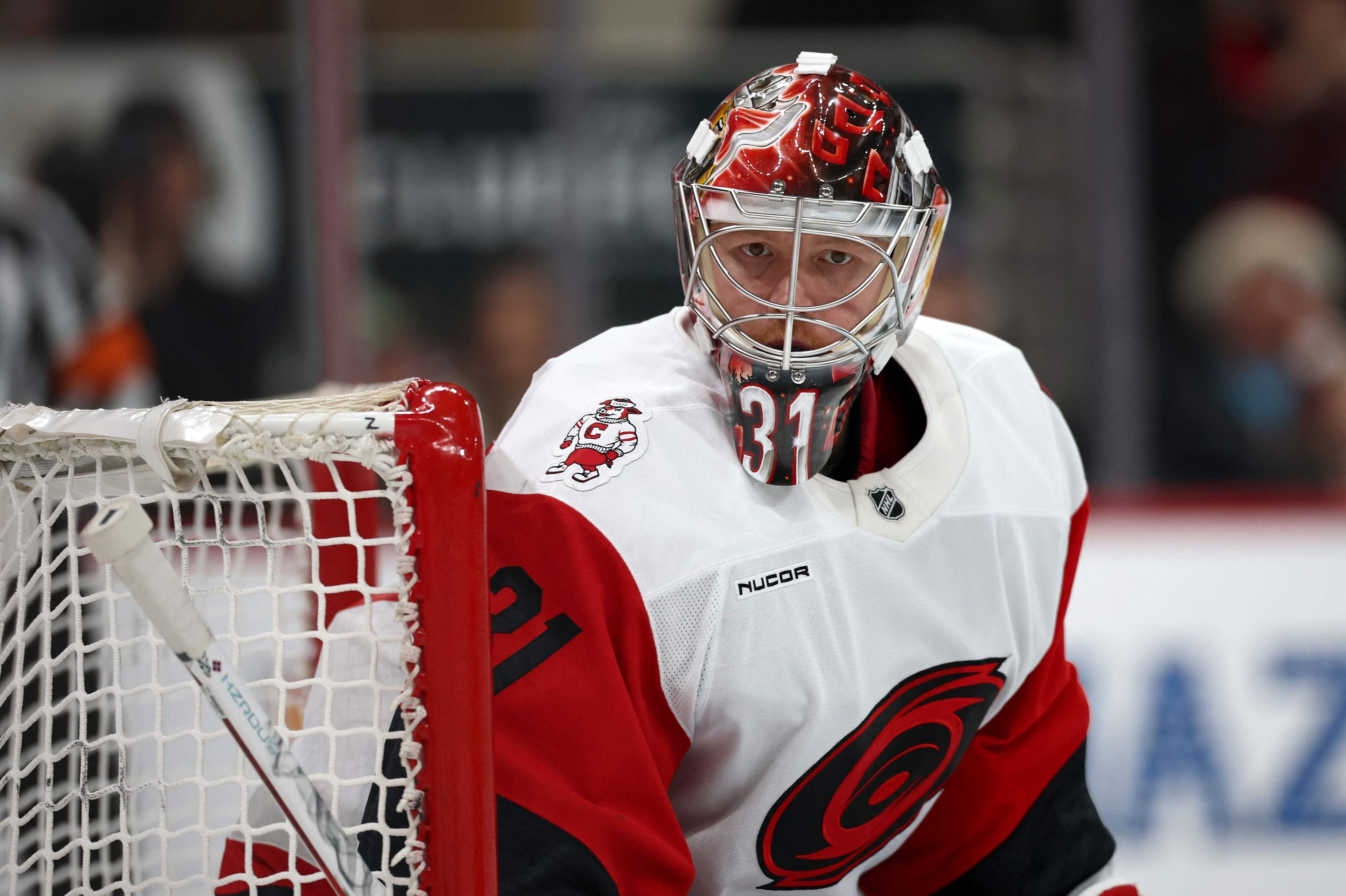 Frederik Andersen spillede natten til onsdag sin første kamp for Carolina Hurricanes siden 5. december.