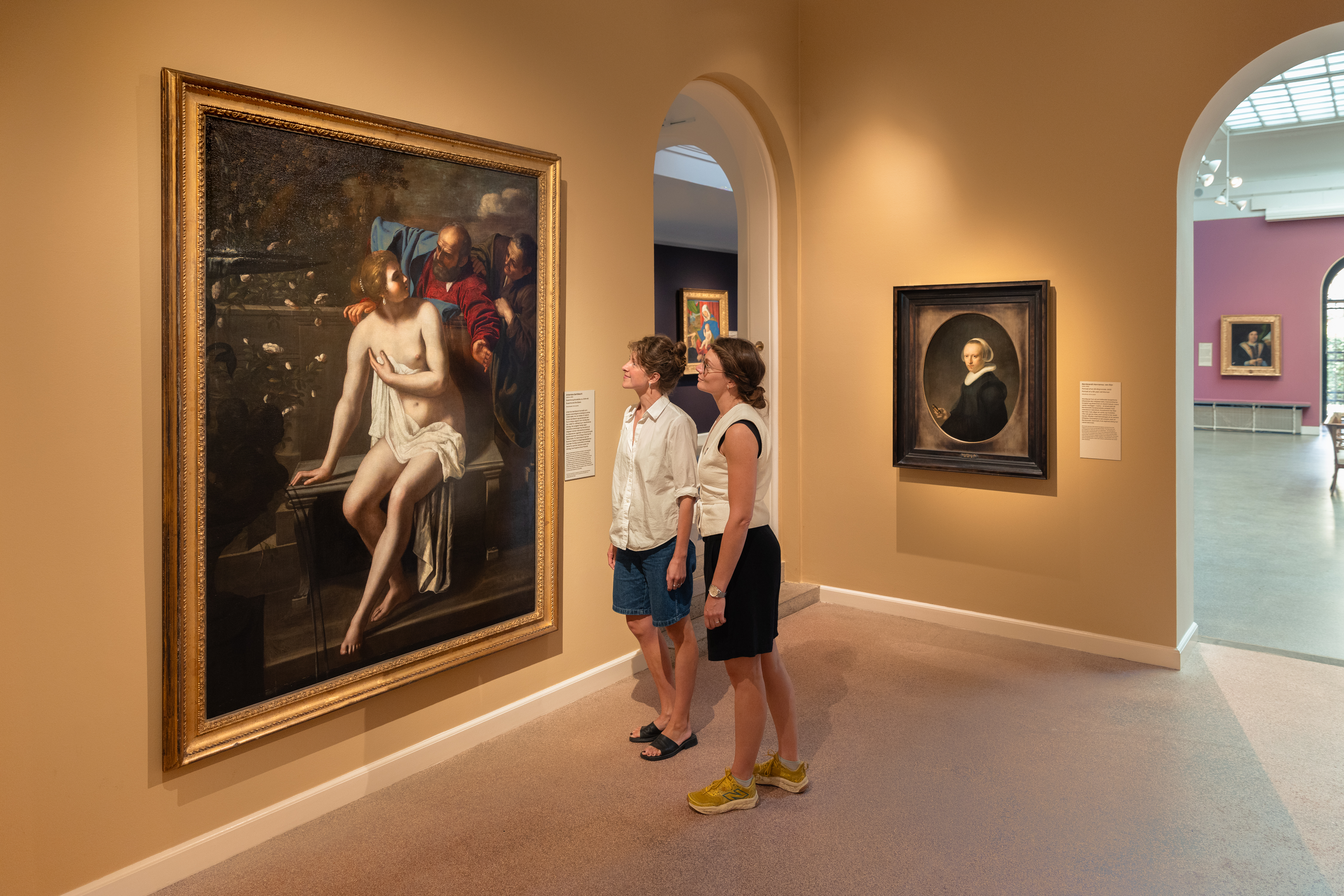 2025 bød også på vigtige nyerhvevelser i museets samling af kvindelige kunstnere, som her Artemisia Gentileschis 'Susanna og de ældste' (1644-48), der bragte samlingen op på fem værker af kvindelige kunstnere før 1700-tallet.