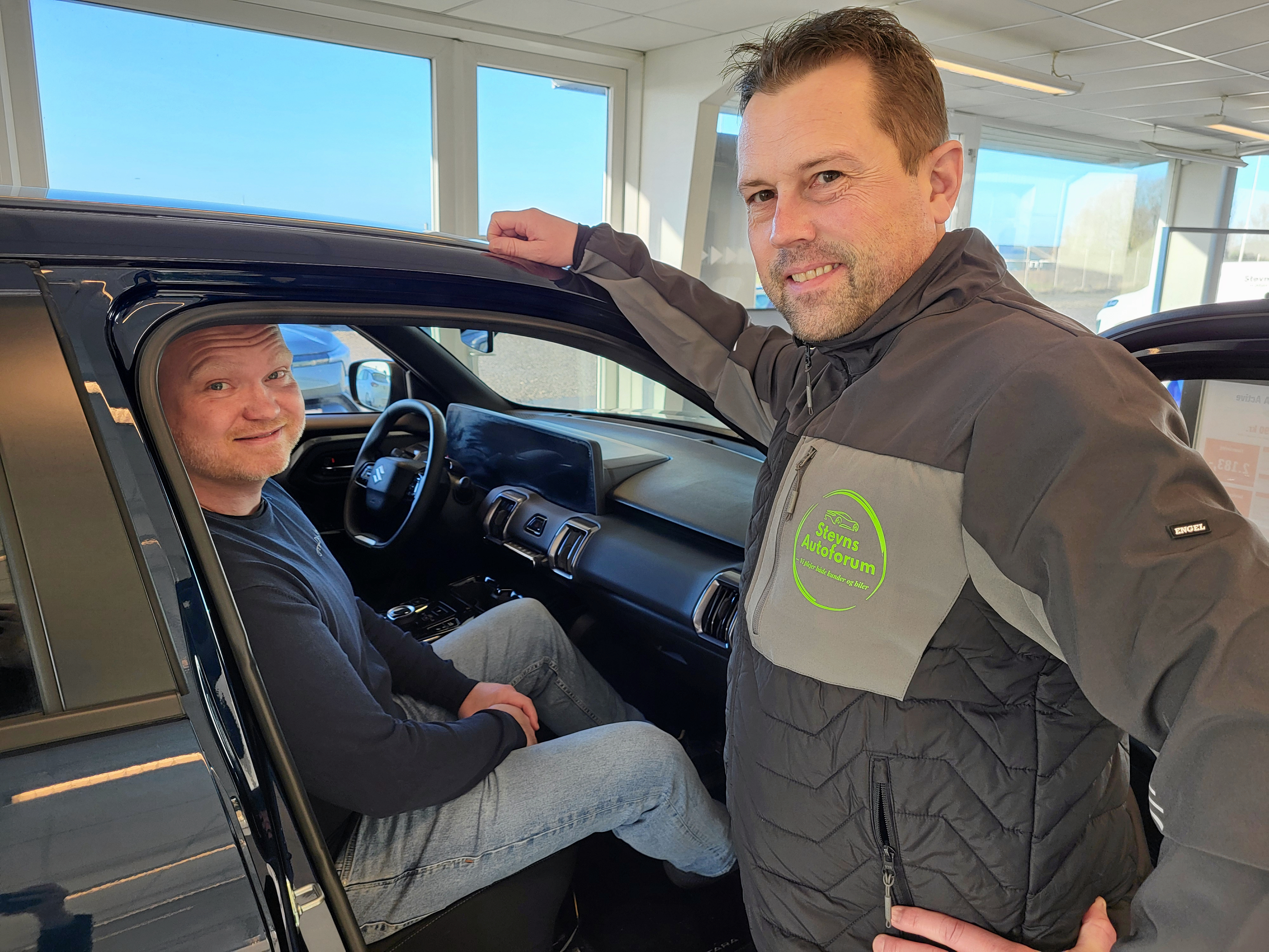 Mads Jensen og Martin Plugge Kristensen fra Stevns Autoforum i Store Heddinge.