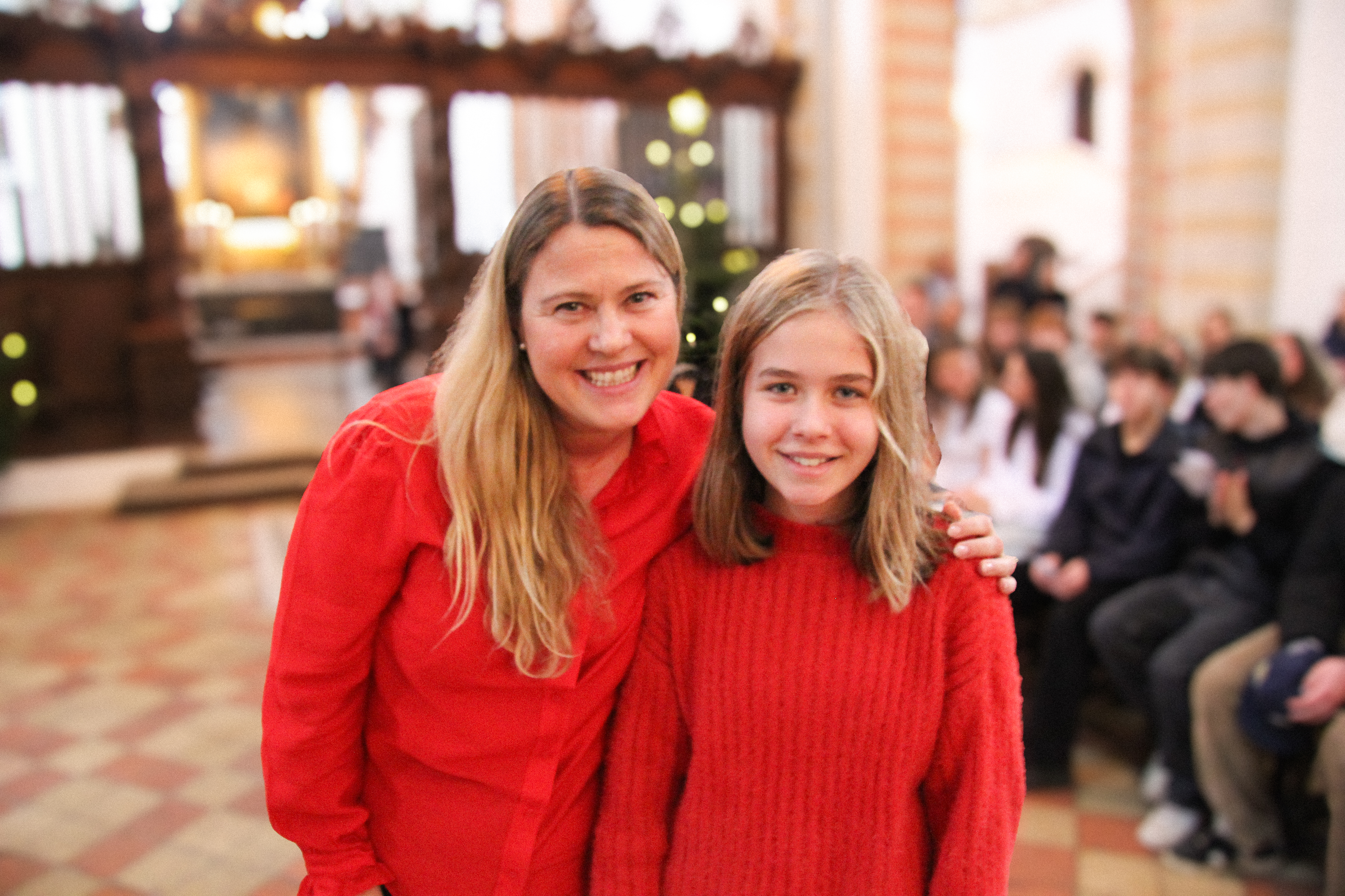 Skoleleder på Sorø Privatskole og legatmodtager Emily Greene ved årets juleafslutning.