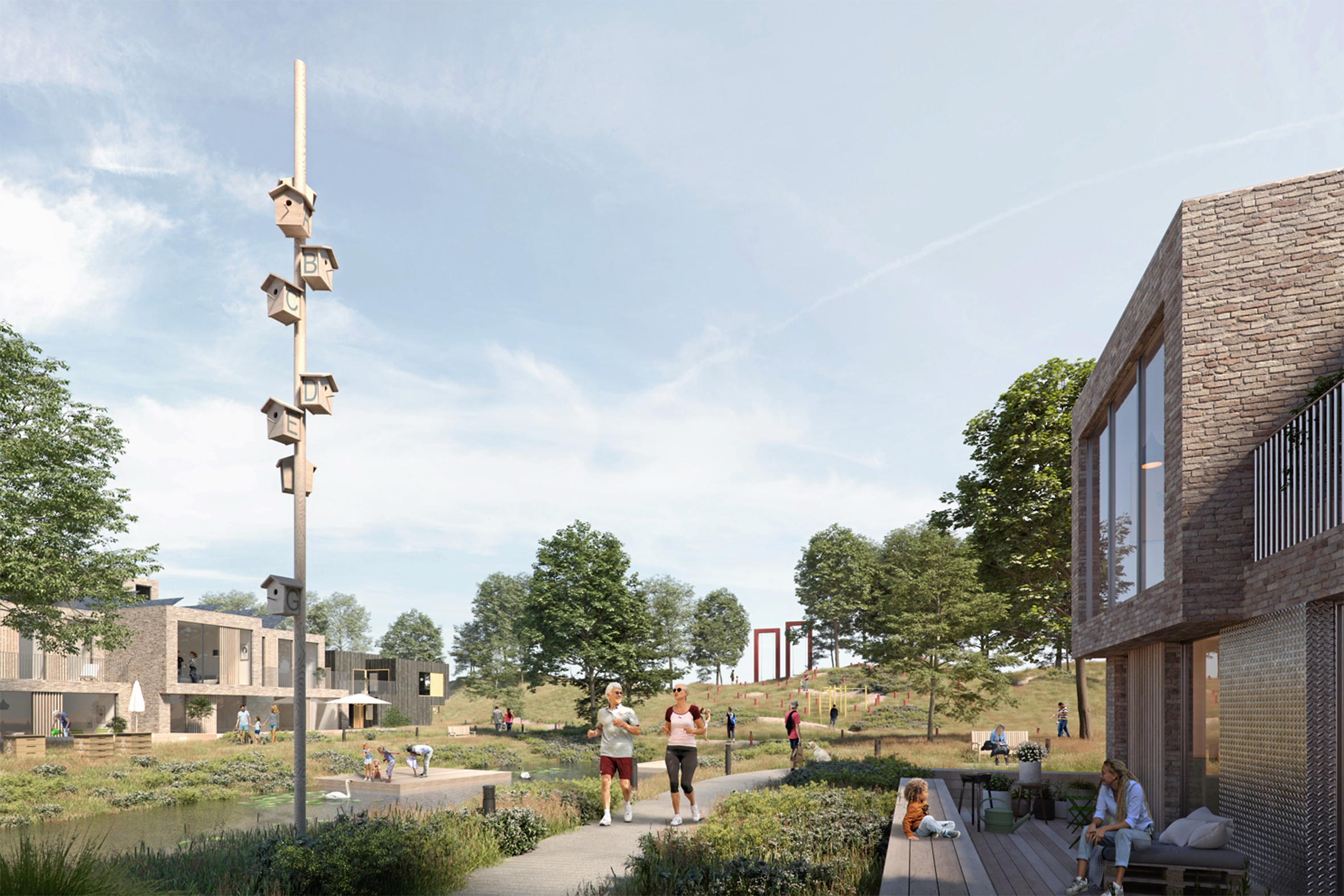 Fremtidens Gadehavegård, set som en visualisering.