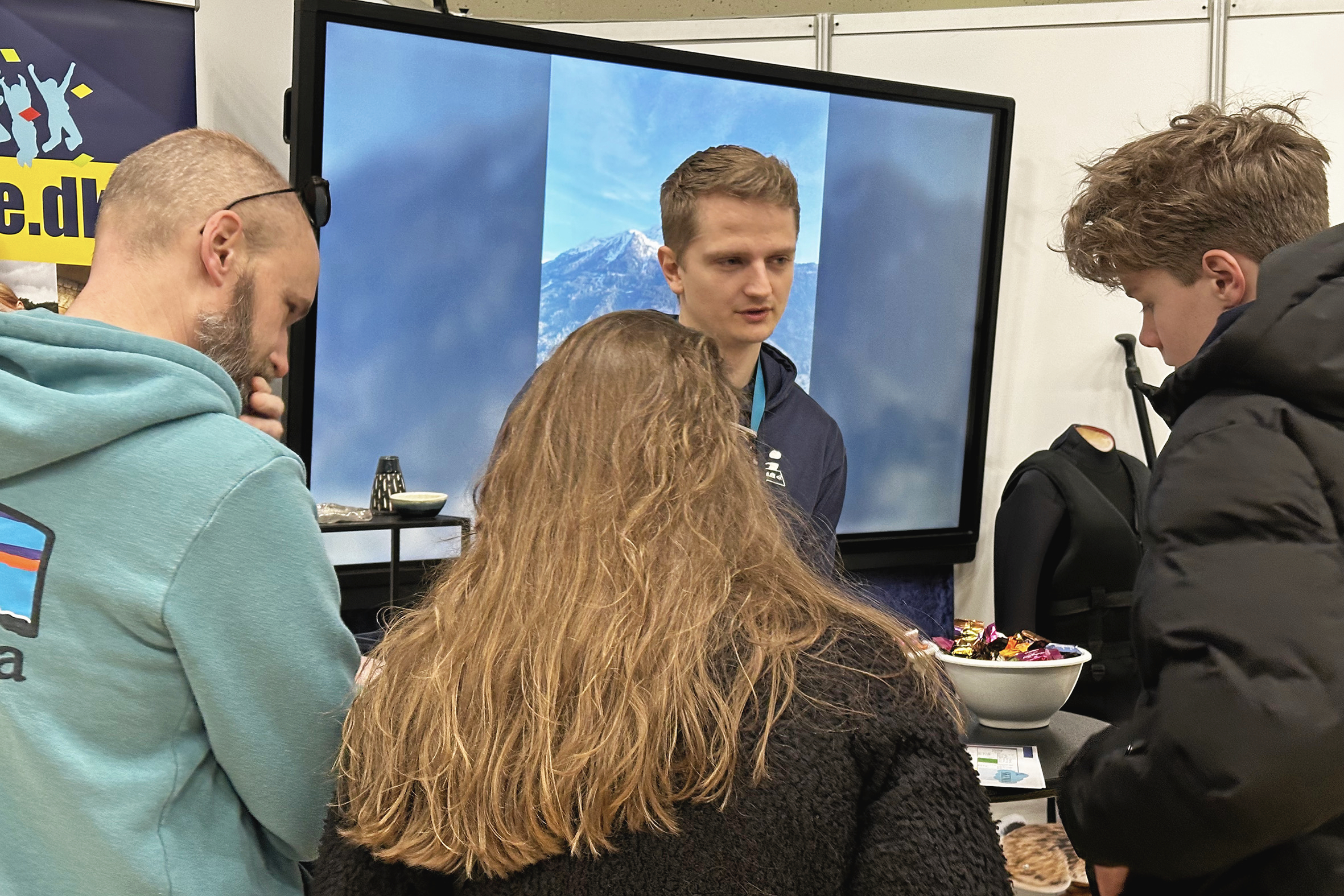 Der er mulighed for samtaler og rådgivning på messen.