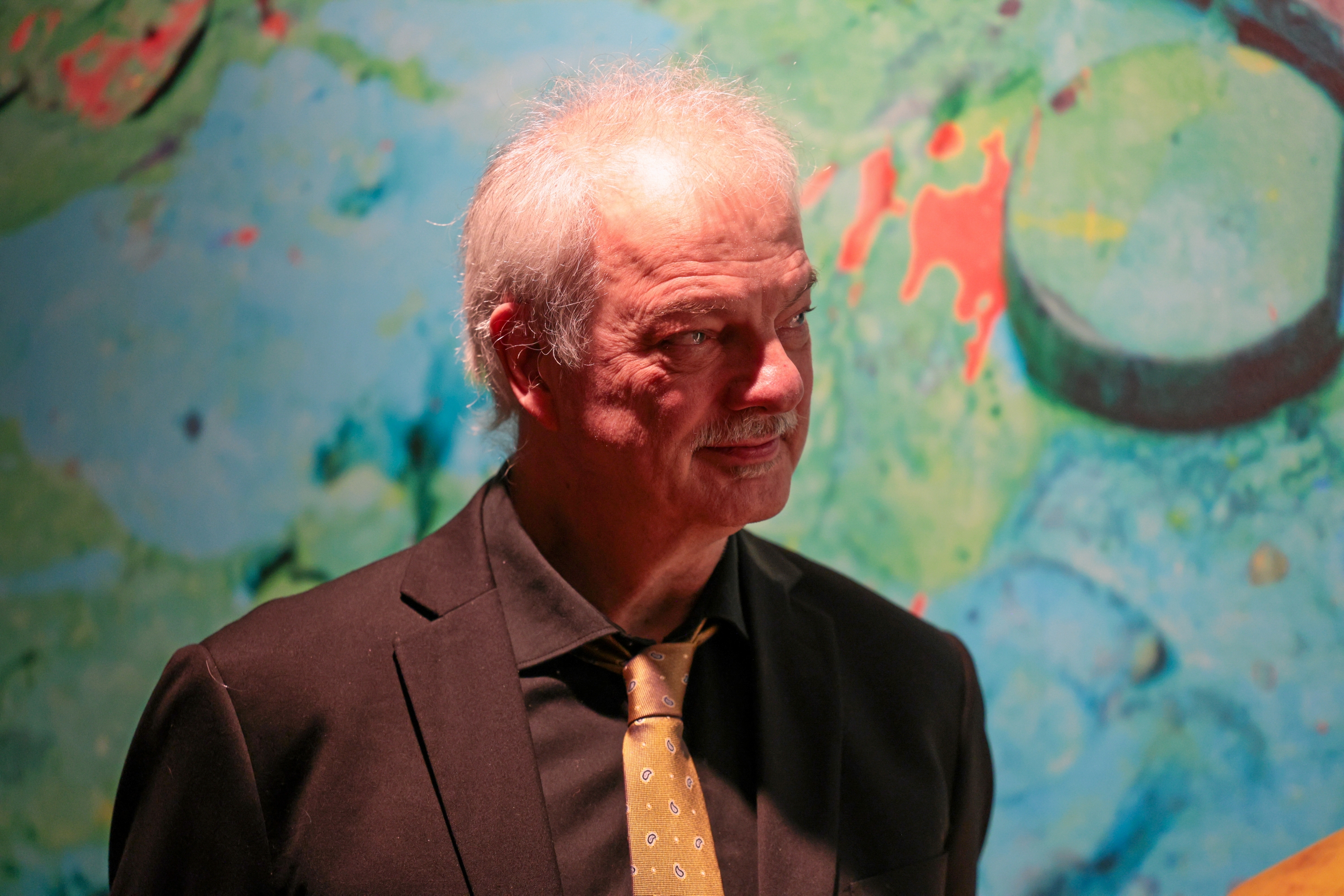 En rørt Morten Meldal var med til afsløringen. - Pierre-Alain Parfond/Frederiksborg En rørt Morten Meldal var med til afsløringen.