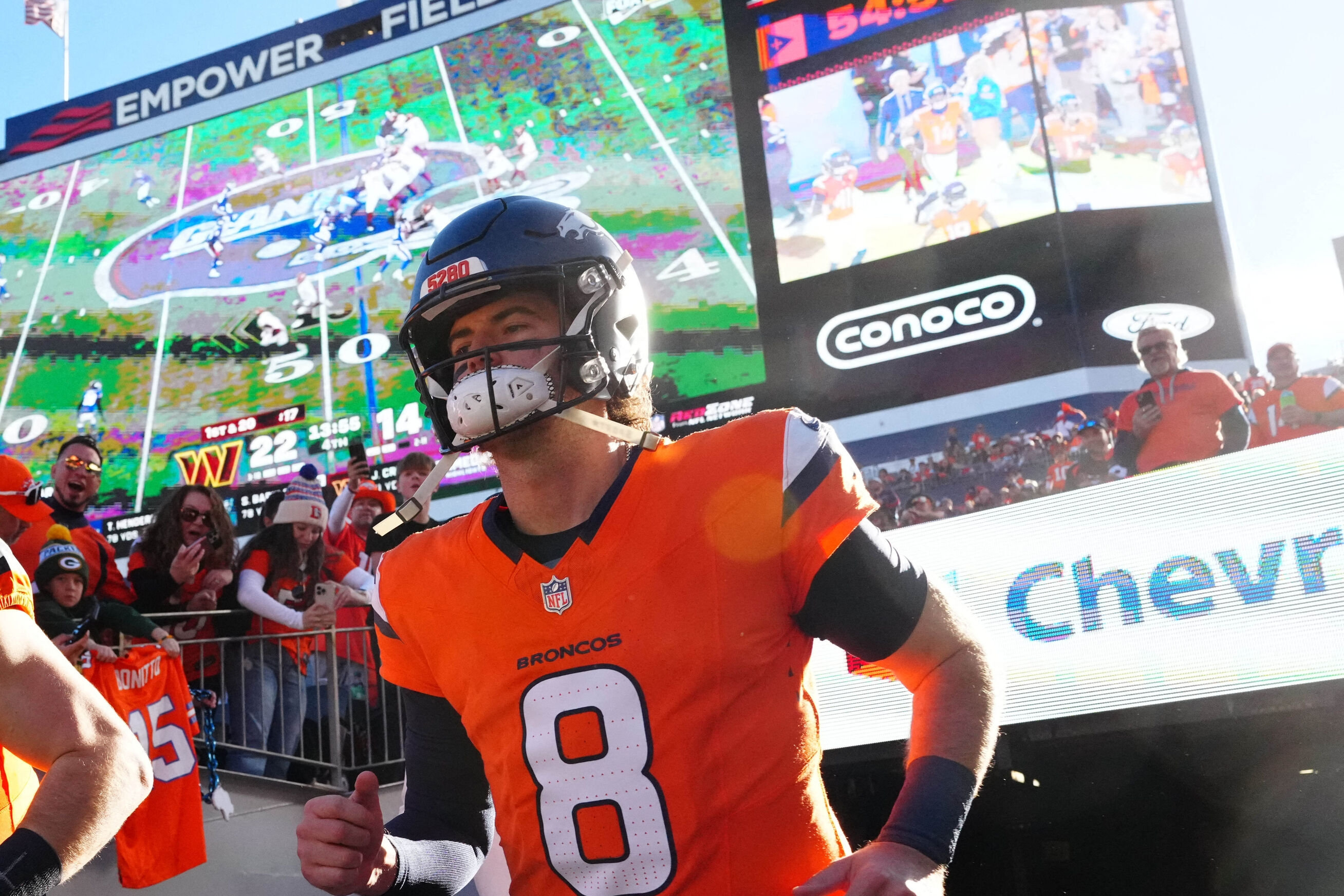 Quarterback Jarrett Stidham har blot startet fire kampe i sin syv år lange karriere i NFL. Af dem har han tabt de tre. (Arkivfoto).