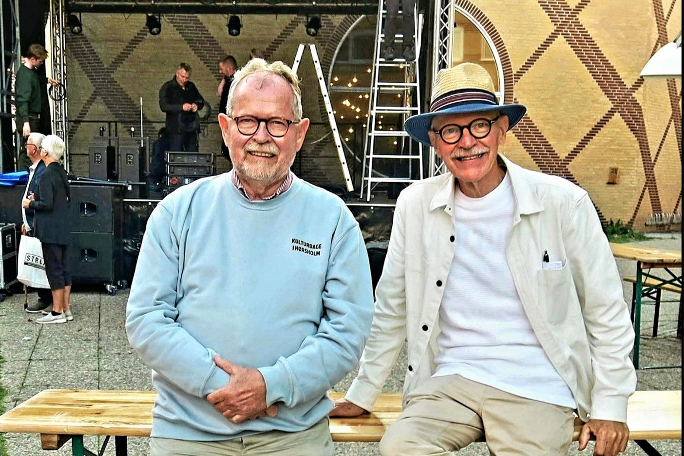 Thorkild Gruelund og Jerry Ritz (th.) takker af efter i tre år at have stået i spidsen for Hørsholm Kulturdage.
