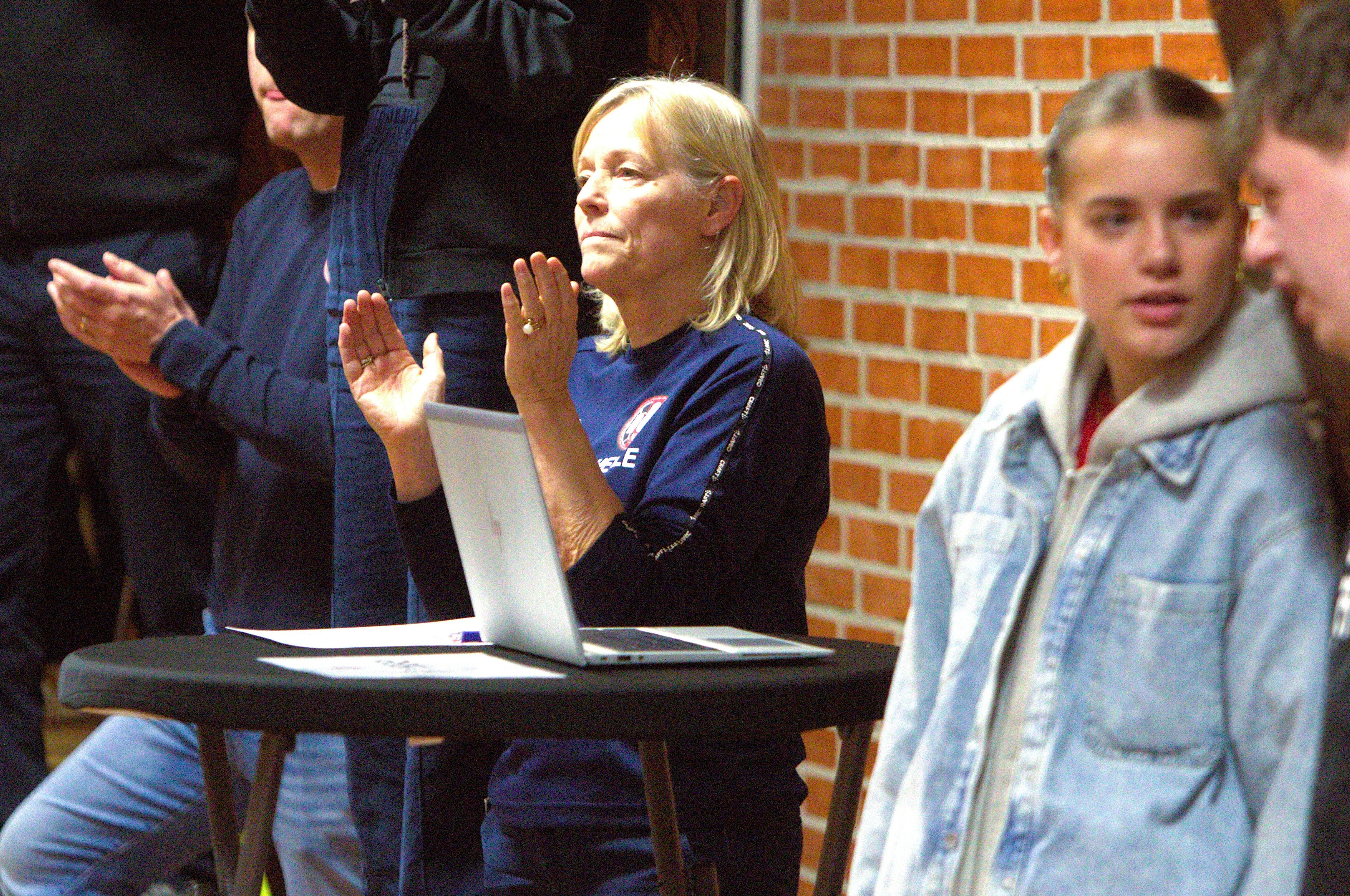 Helle Rasmussen undervejs i kampen mod København onsdag aften.