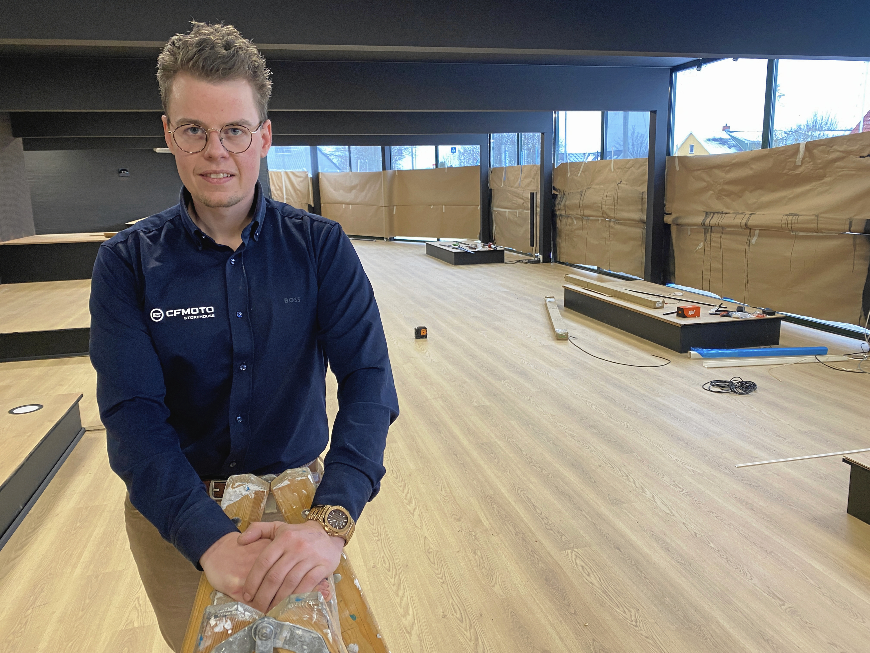 Indehaver af CFMOTO Storehouse, Jonas Jørgensen havde en helt speciel oplevelse, da han første gang trådte i ind i det, der i mere end 50 år var kendt som Jaguar House. Han var ikke i tvivl om, at her skulle hans firma ligge.