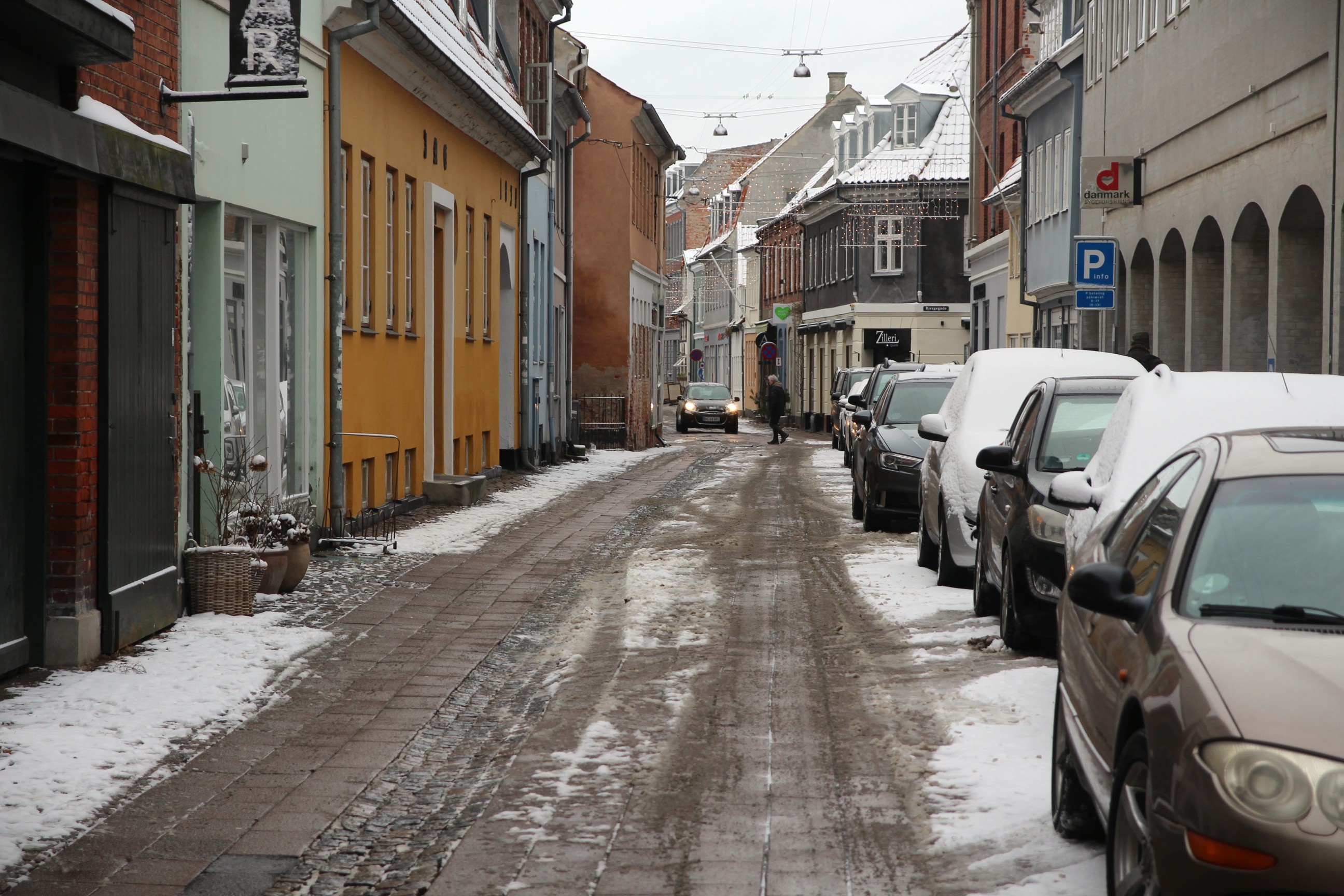Helsingør Centrum denne vinter.