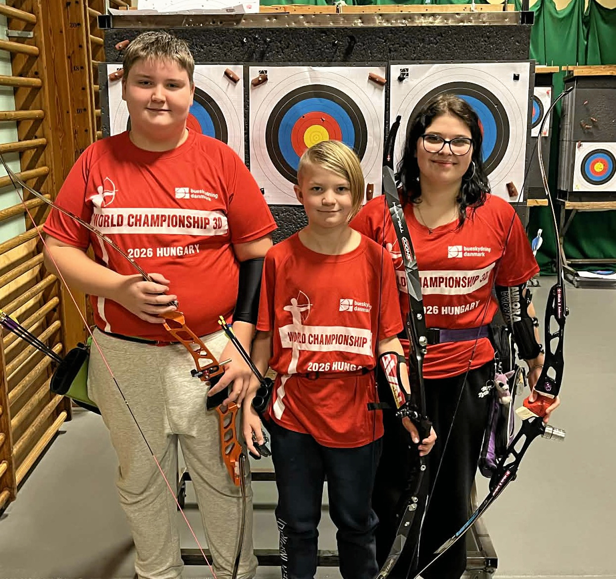 Morgan Sørensen, Philip Stæhr og Mikala B. Andersen skal forsvare de lokale faver ved verdensmesterskaberne i bueskydning
