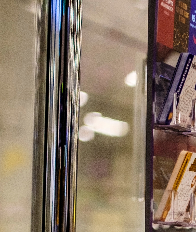 Teknikken drillede, da Harly Bjerregaard ville betale sine varer i Bilka Ishøj. - Robert Hendel Teknikken drillede, da Harly Bjerregaard ville betale sine varer i Bilka Ishøj.