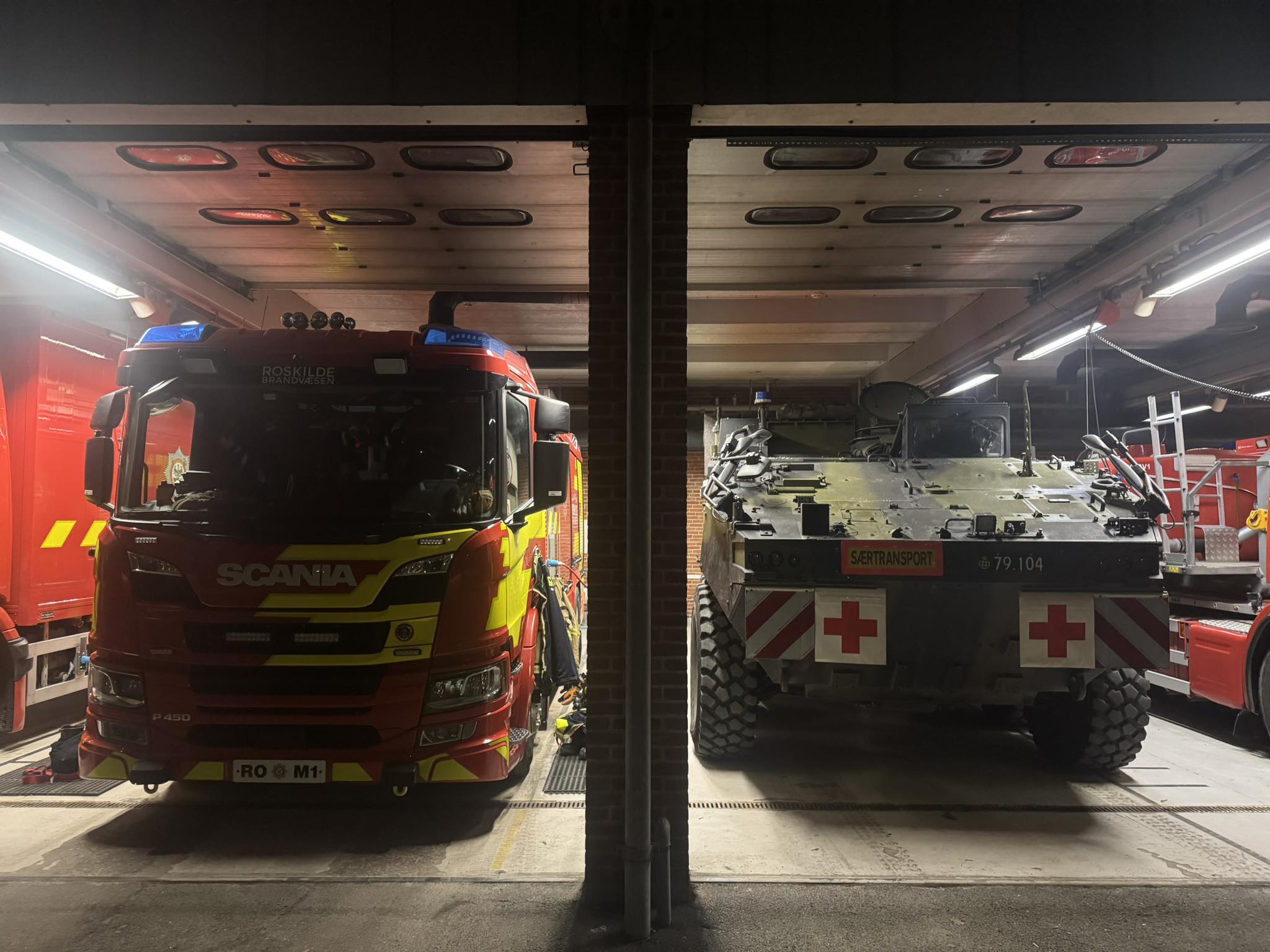 Der gøres klar til snestormen, og en del af det er, at to Piranha-køretøjer er udstationeret på Sjælland.