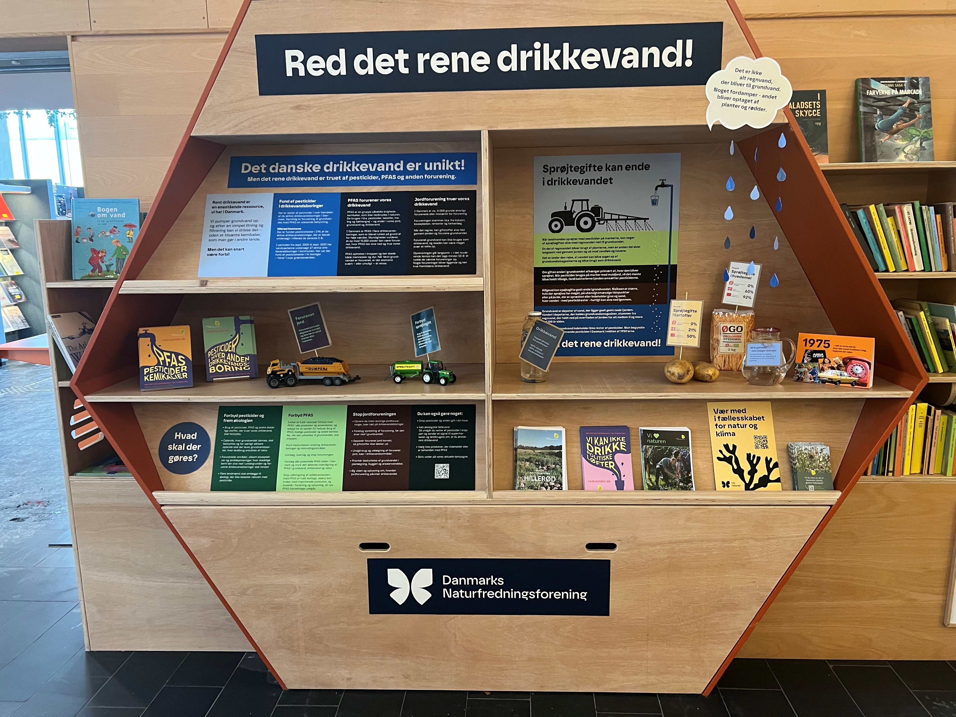 Kom og se en udstilling om vores drikkevand på biblioteket.