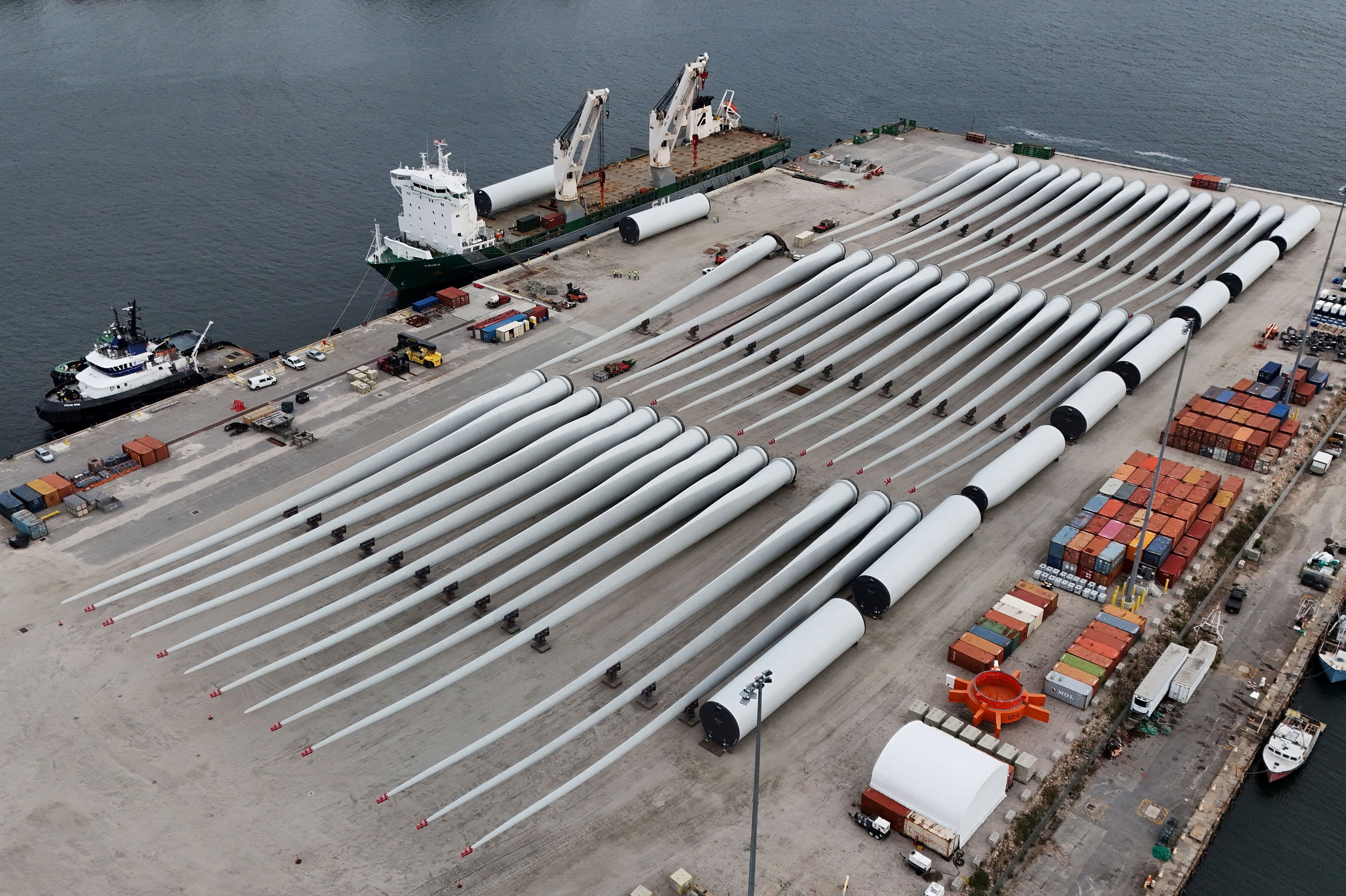 Ørsteds havvindmøllepark Revolution Wind er ved at blive opført ud for USA's østkyst. (Arkivfoto).