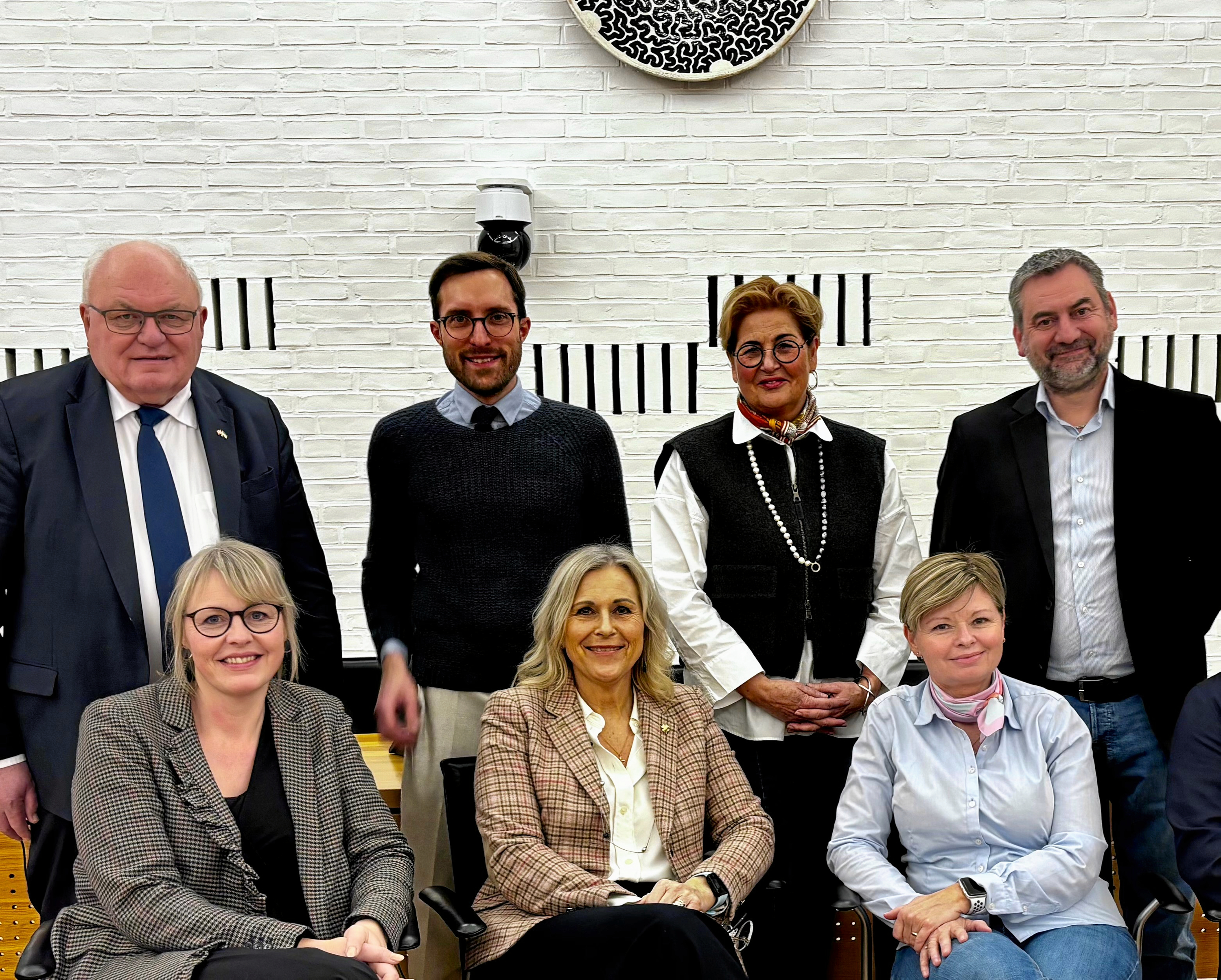 Venstres gruppe i Kommunalbestyrelsen med gruppeformand Tina Mandrup i spidsen.