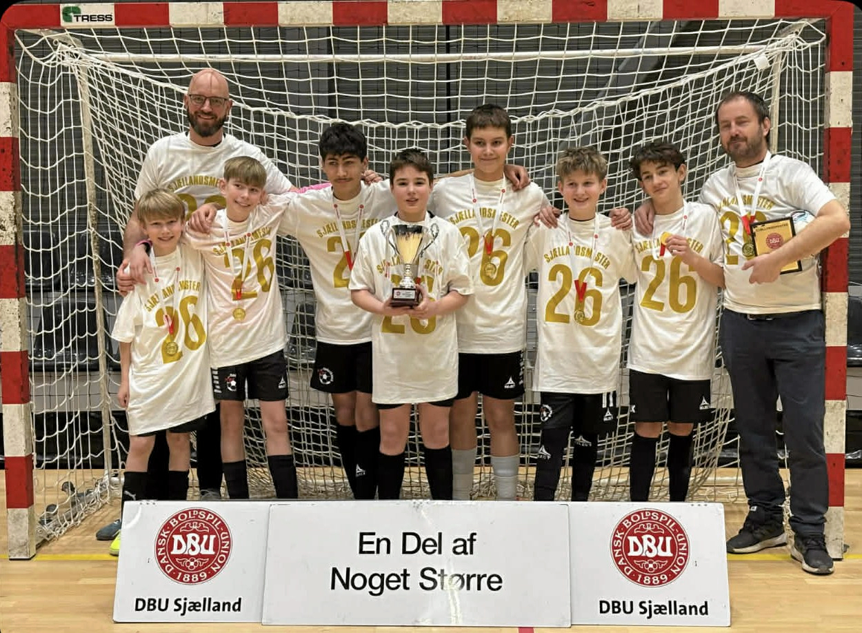 FFK's nykårede sjællandsmestre i futsal for U/13 drenge
