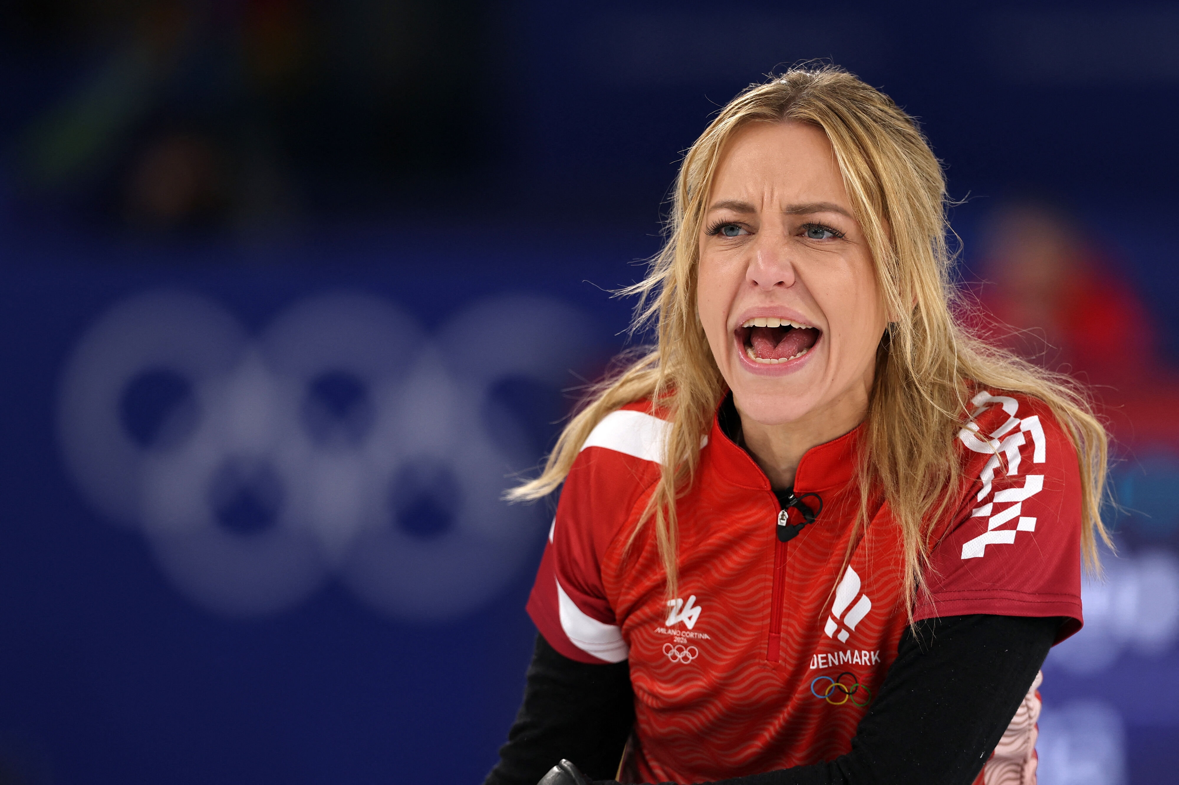 Madeleine Dupont og resten af de danske curlingkvinder tabte til USA ved vinter-OL.