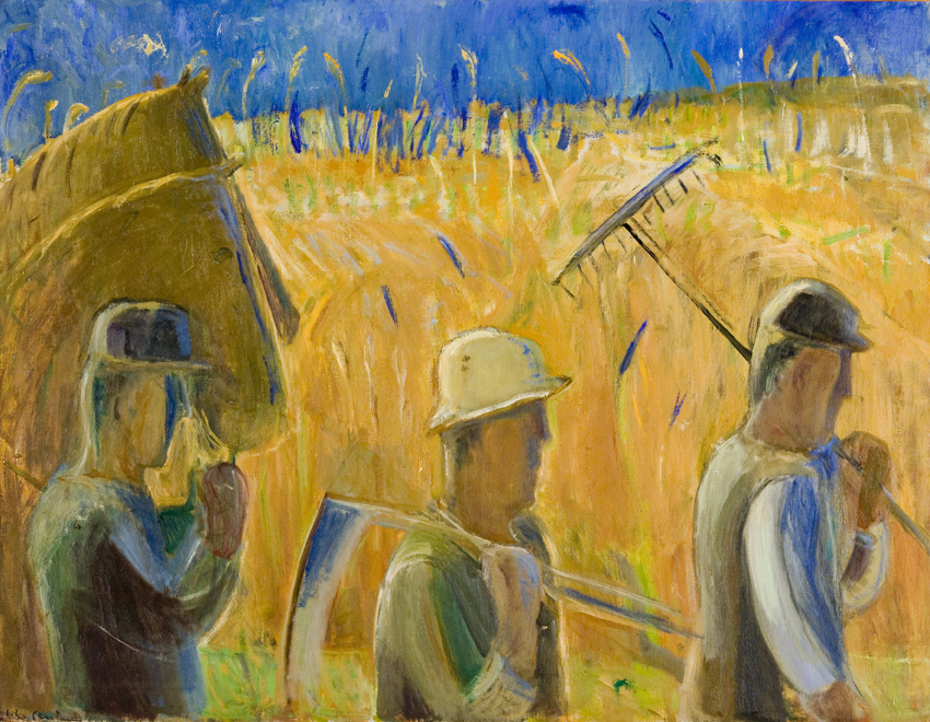 Ebba Carstensen: Høstfolk, 1947. Ribe Kunstmuseum.